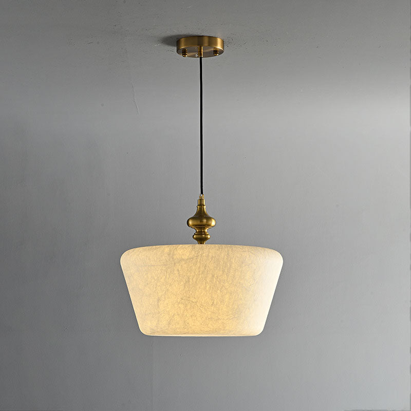 Zebulon Mulberry Silk Pendant Light