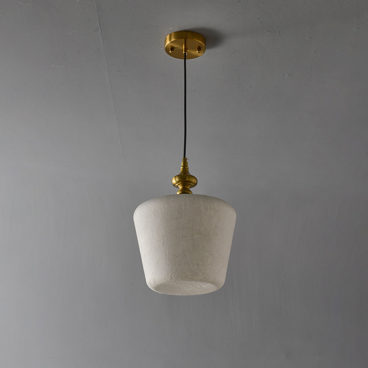 Zebulon Mulberry Silk Pendant Light