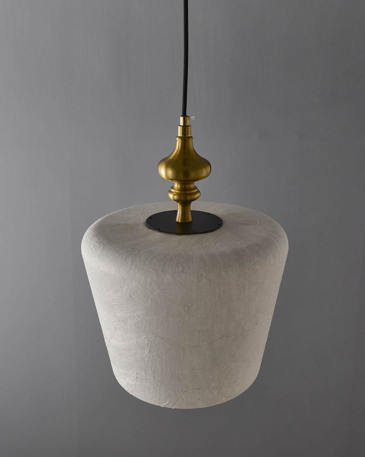 Zebulon Mulberry Silk Pendant Light
