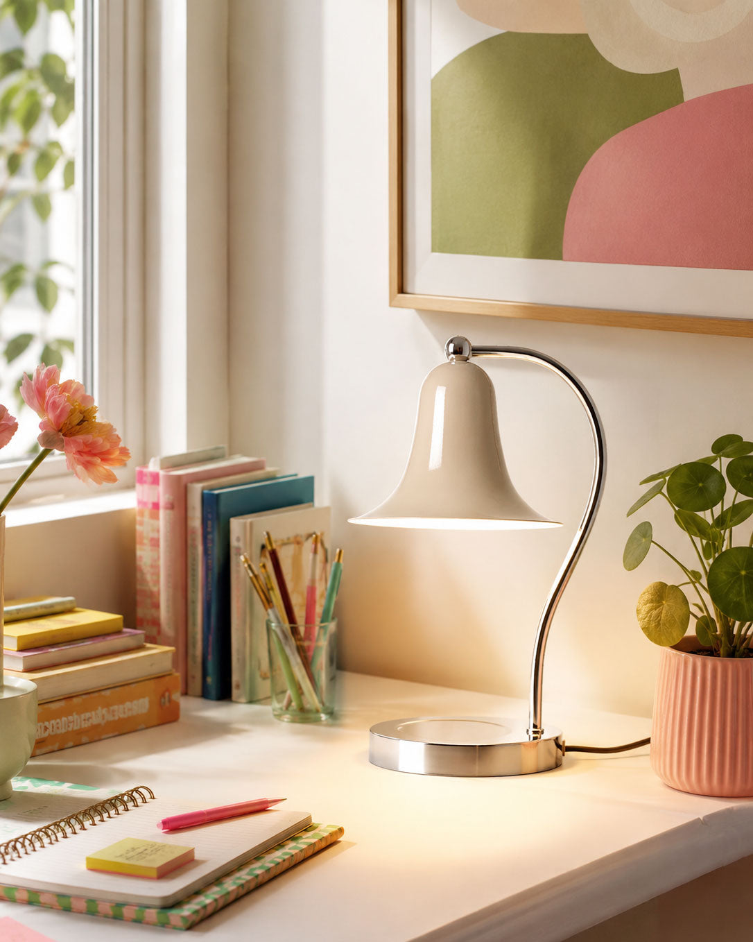 Zenobia Colorful Candle Table Lamp