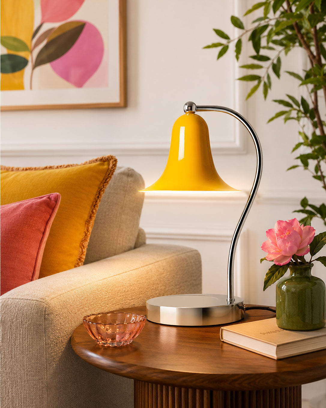 Zenobia Colorful Candle Table Lamp