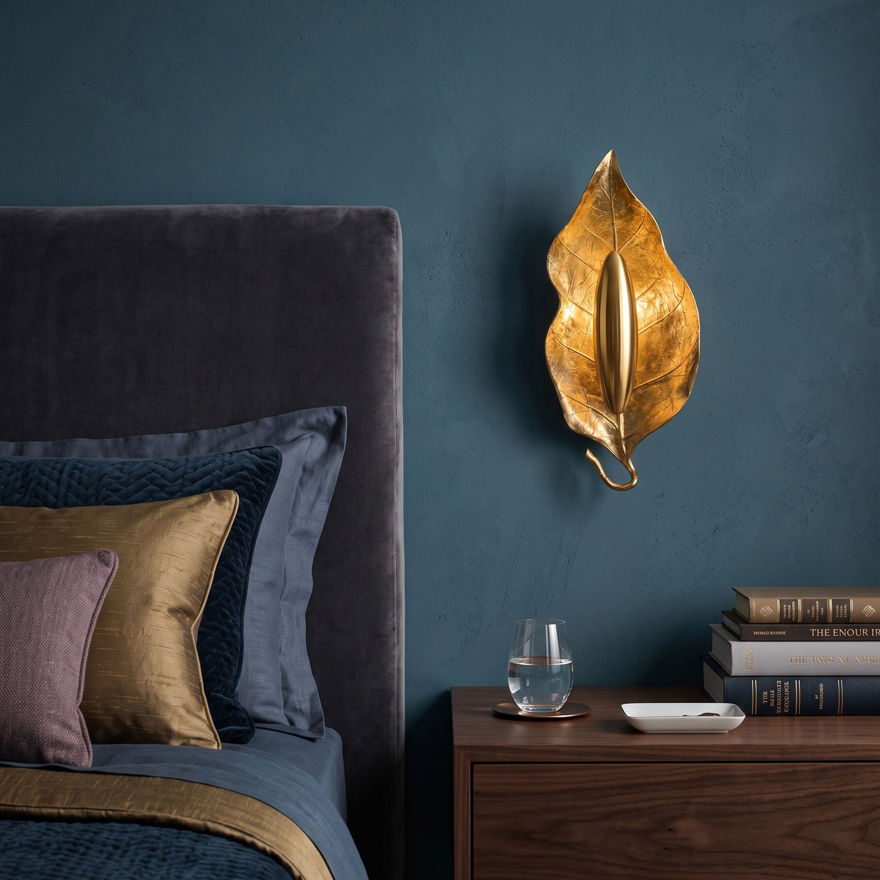 Rayonshine Zephyr Golden Leaf Wall Sconce — Detail View 4