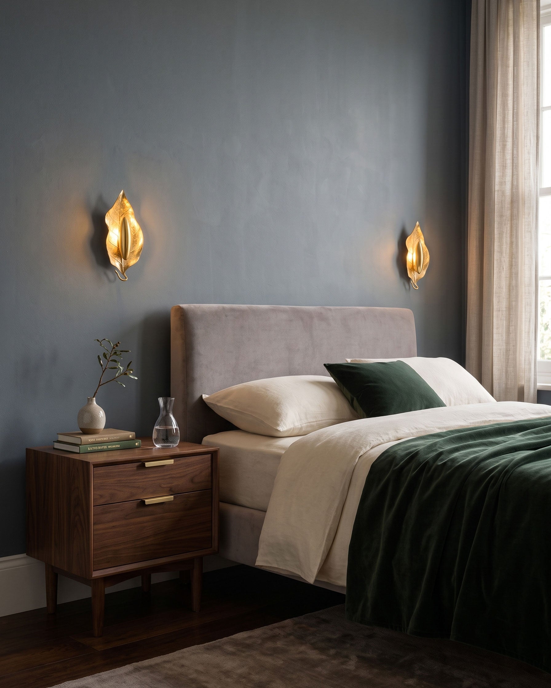 Rayonshine Zephyr Golden Leaf Wall Sconce — Detail View 11