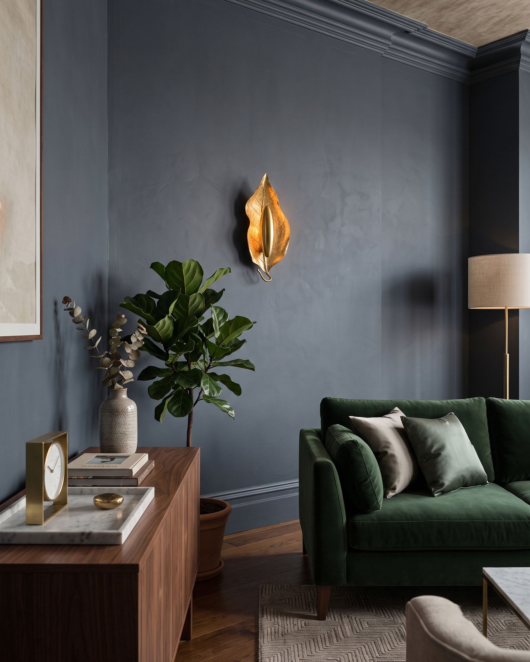 Rayonshine Zephyr Golden Leaf Wall Sconce — Detail View 12