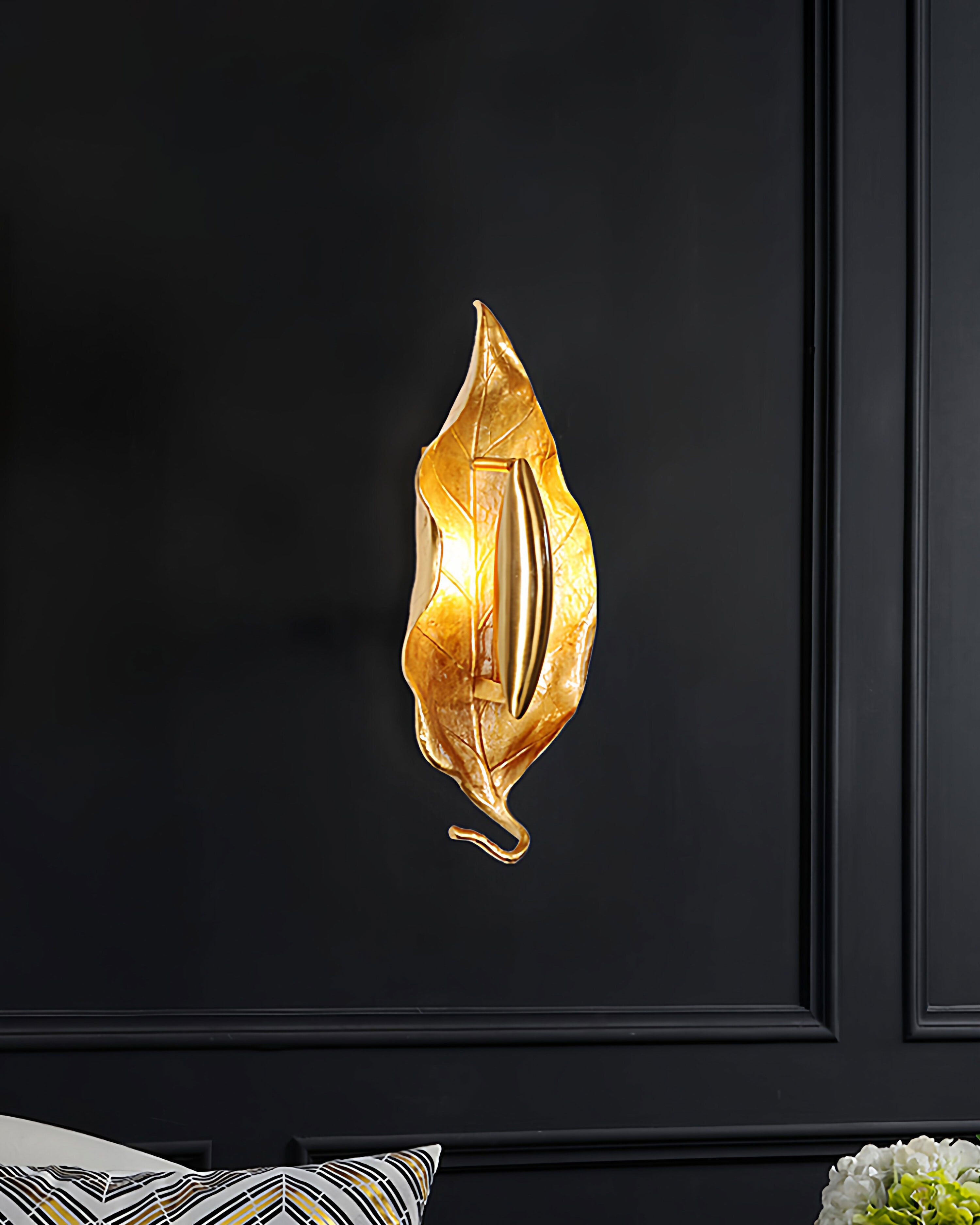 Rayonshine Zephyr Golden Leaf Wall Sconce — Detail View 16
