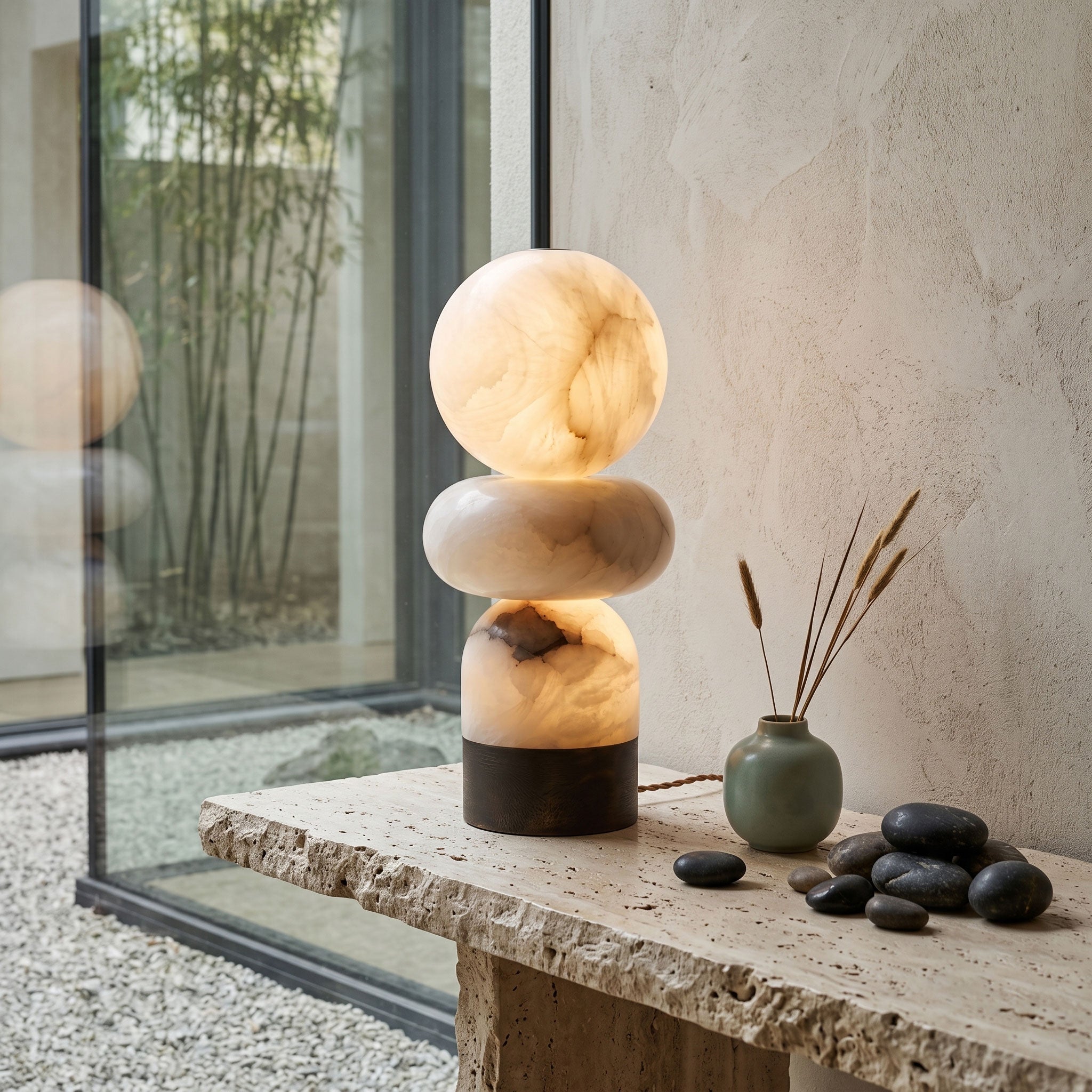 Zinnia Stacked Orb Accent Lamp