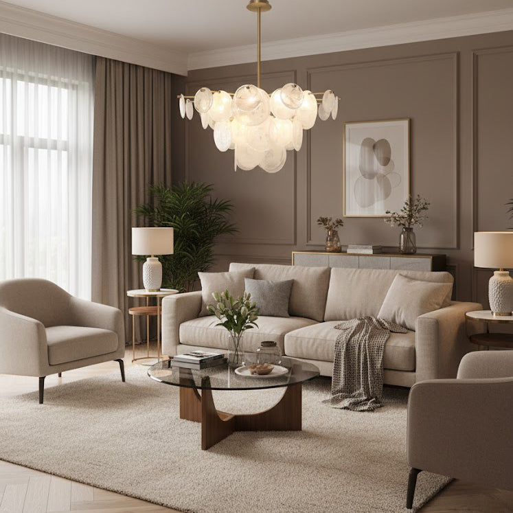 Nimbus Cloud Disc Chandelier