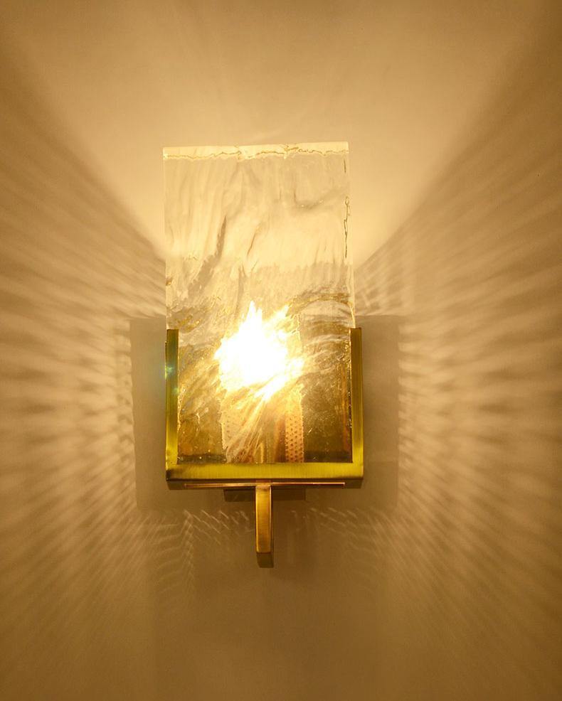 Ice crystal wall lamp Crystal Sconce