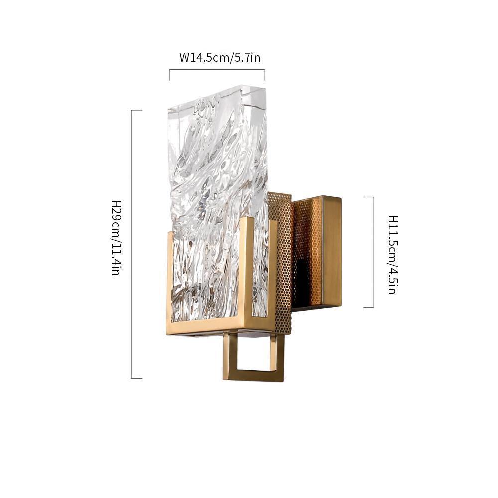 Ice crystal wall lamp Crystal Sconce