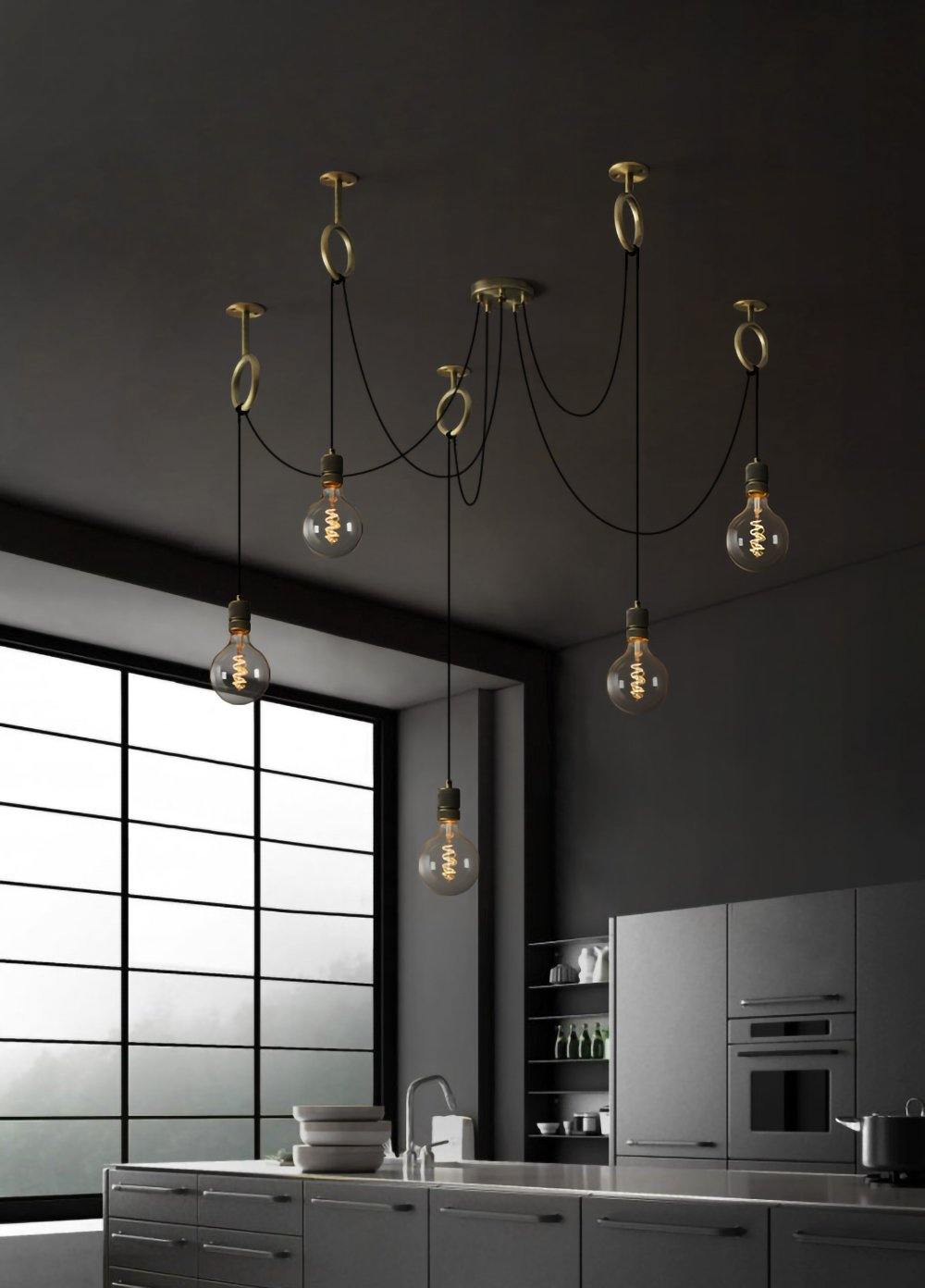 industrial spider chandelier