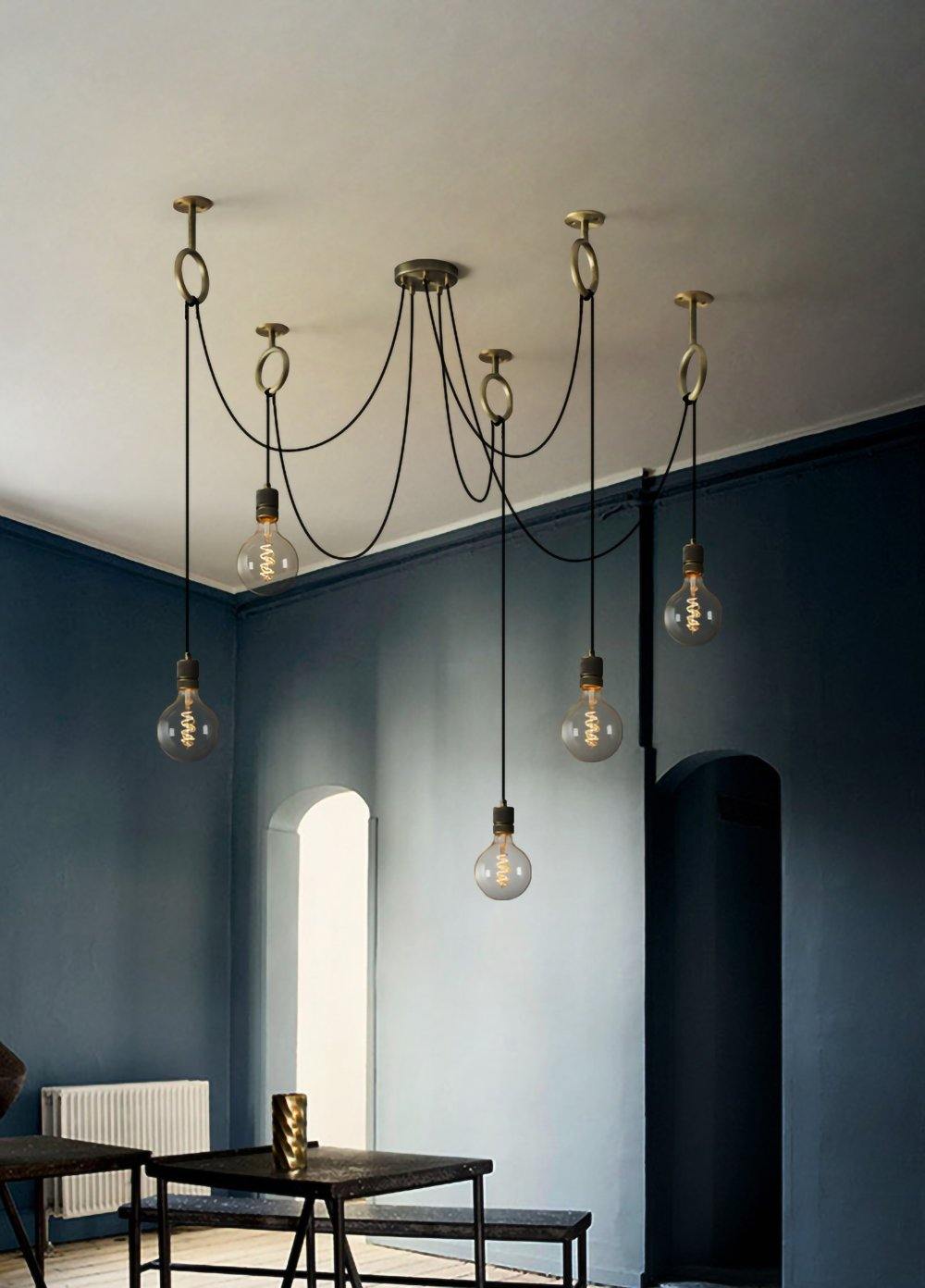 industrial spider chandelier