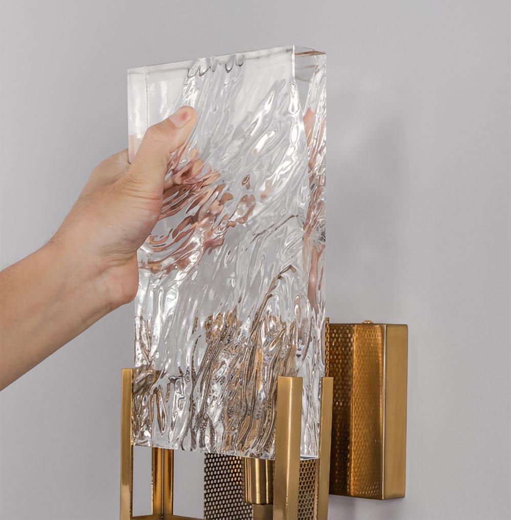 Ice crystal wall lamp Crystal Sconce