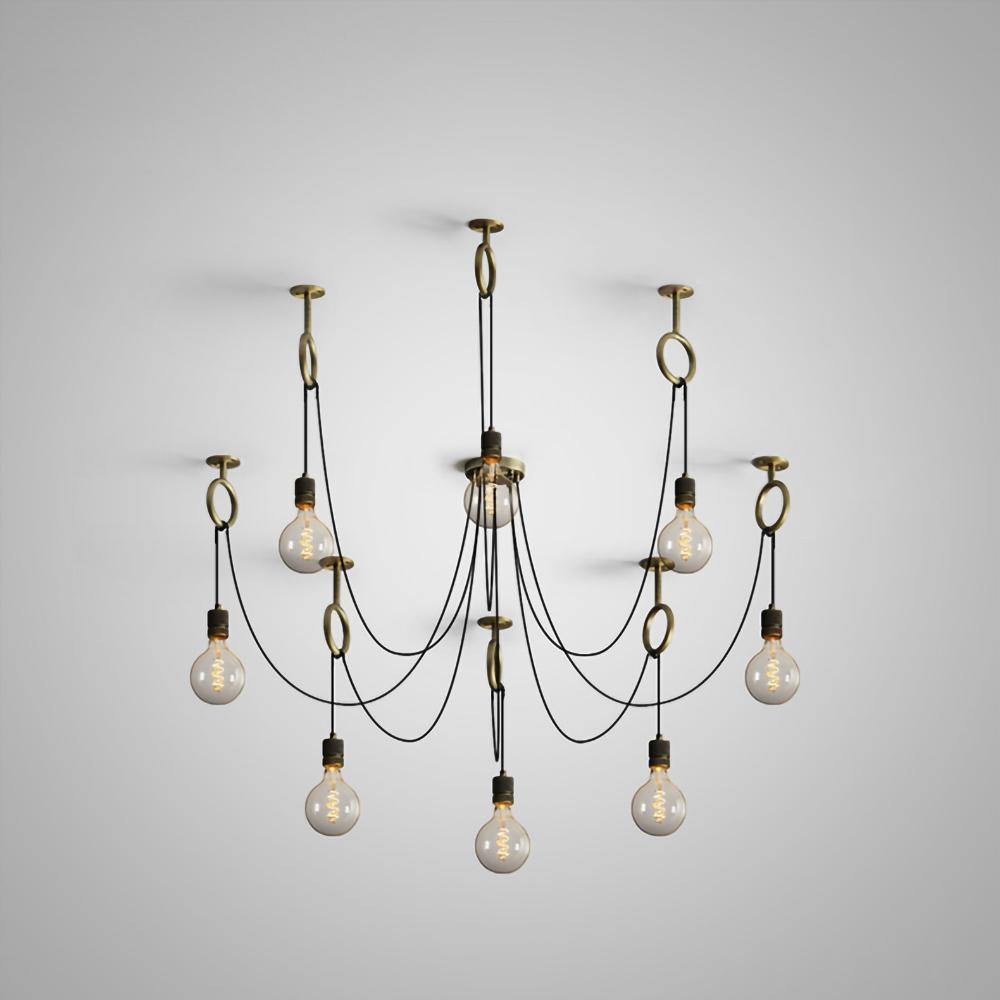 industrial spider chandelier