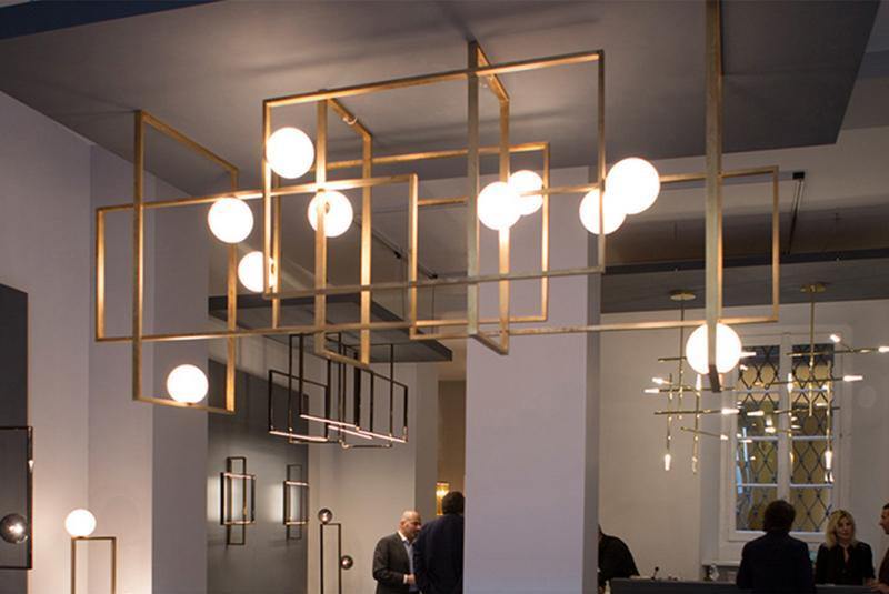 Mondrian Glass Ceiling light