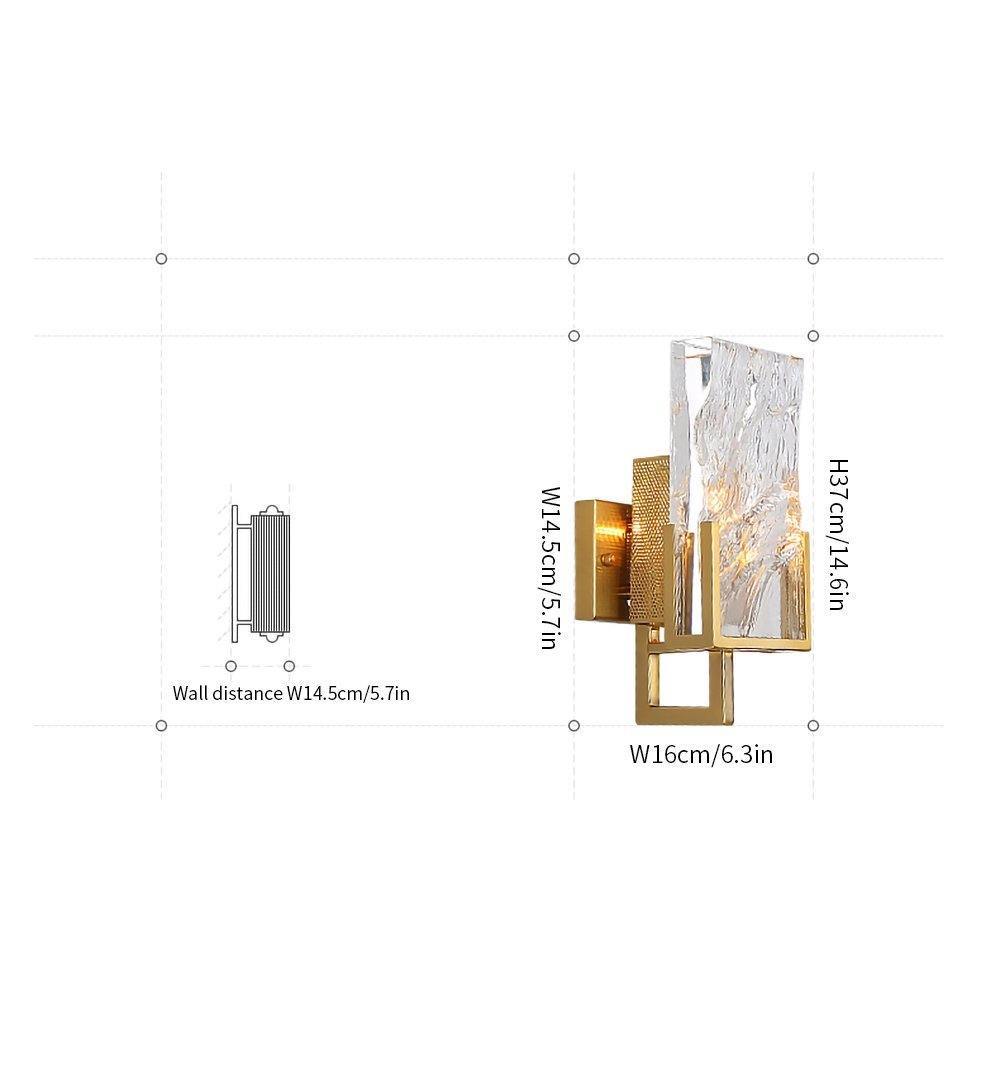 Ice crystal wall lamp Crystal Sconce