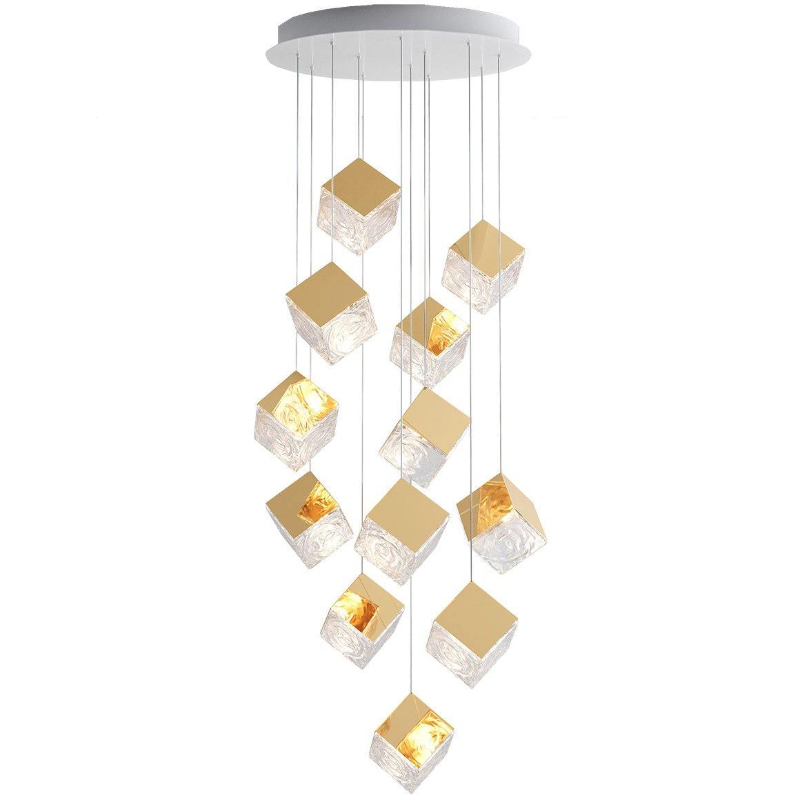 Pyrite chandelier