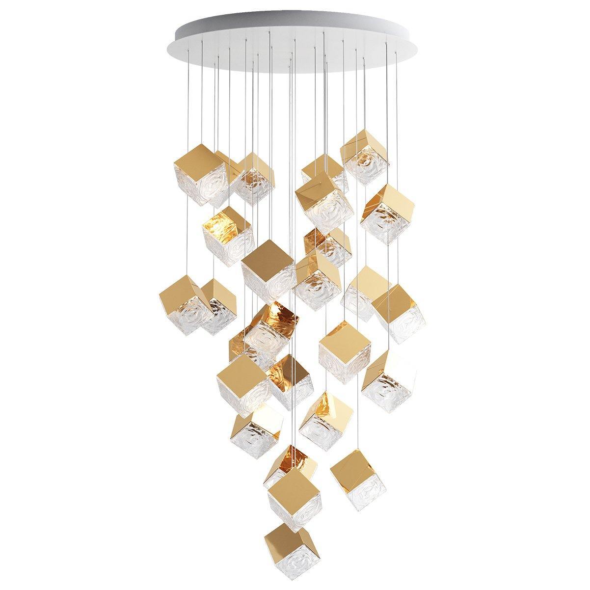 Pyrite chandelier