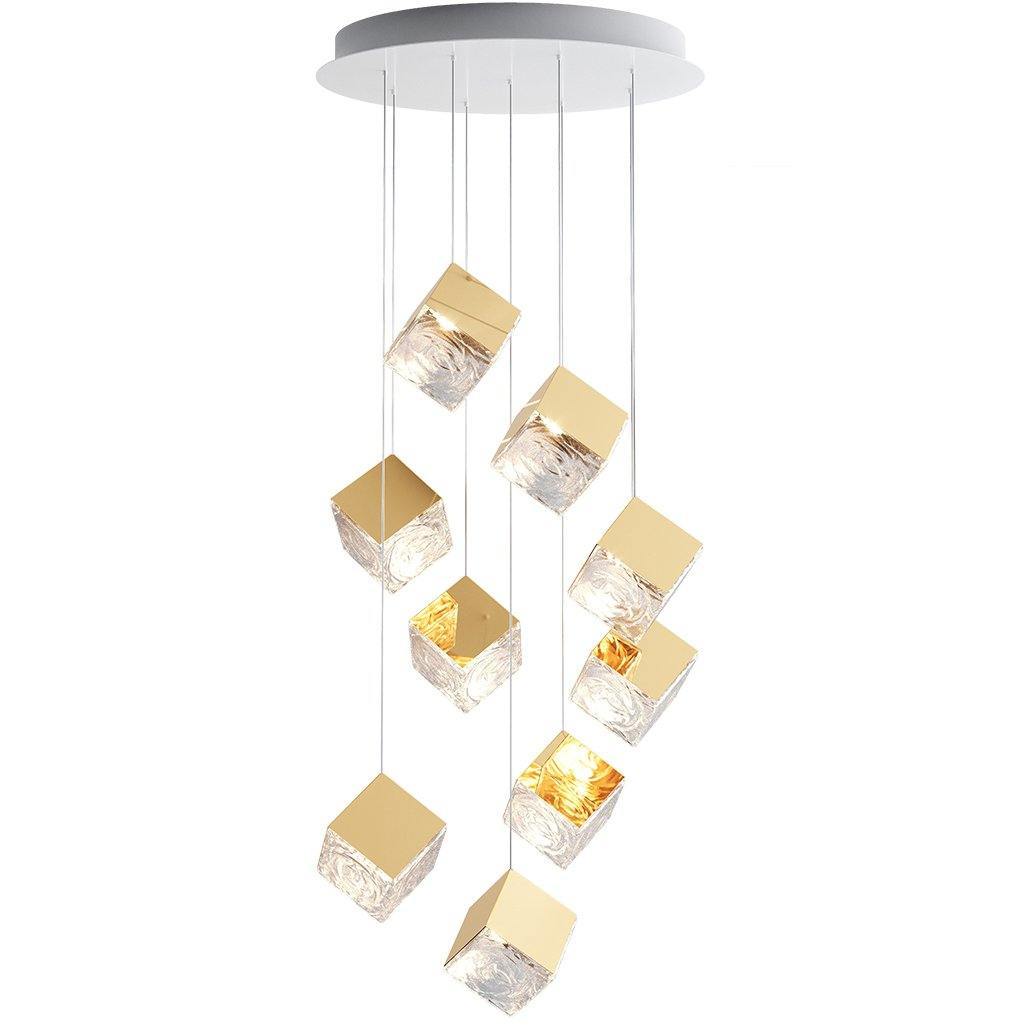 Pyrite chandelier
