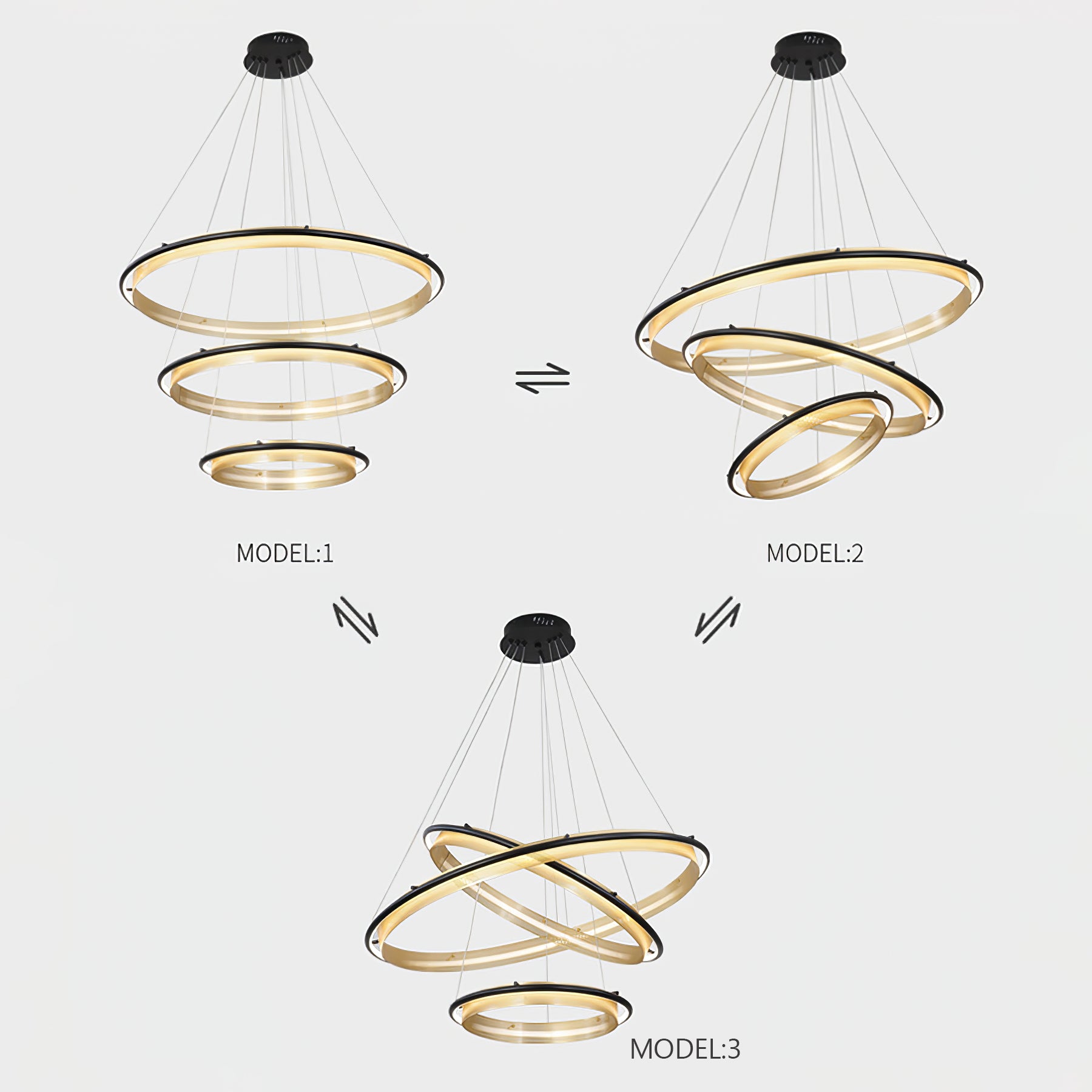 الثريات LED الاكريليك