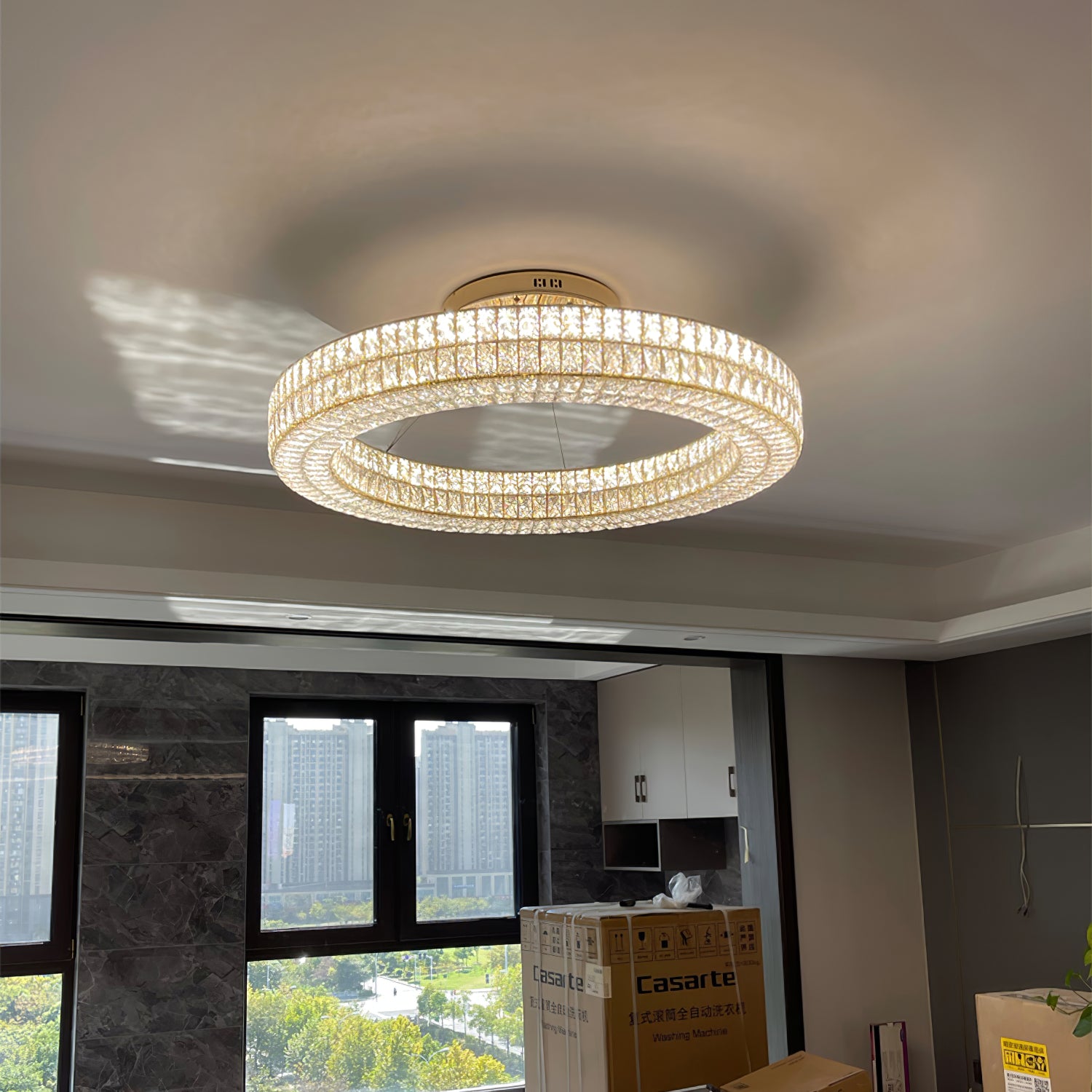 Asscher Ringleuchter