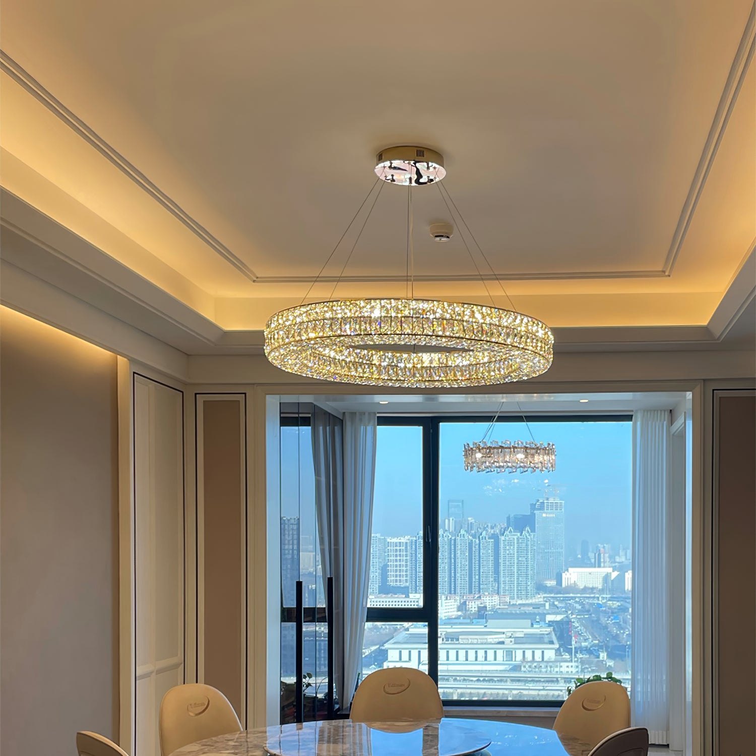 Asscher Ringleuchter