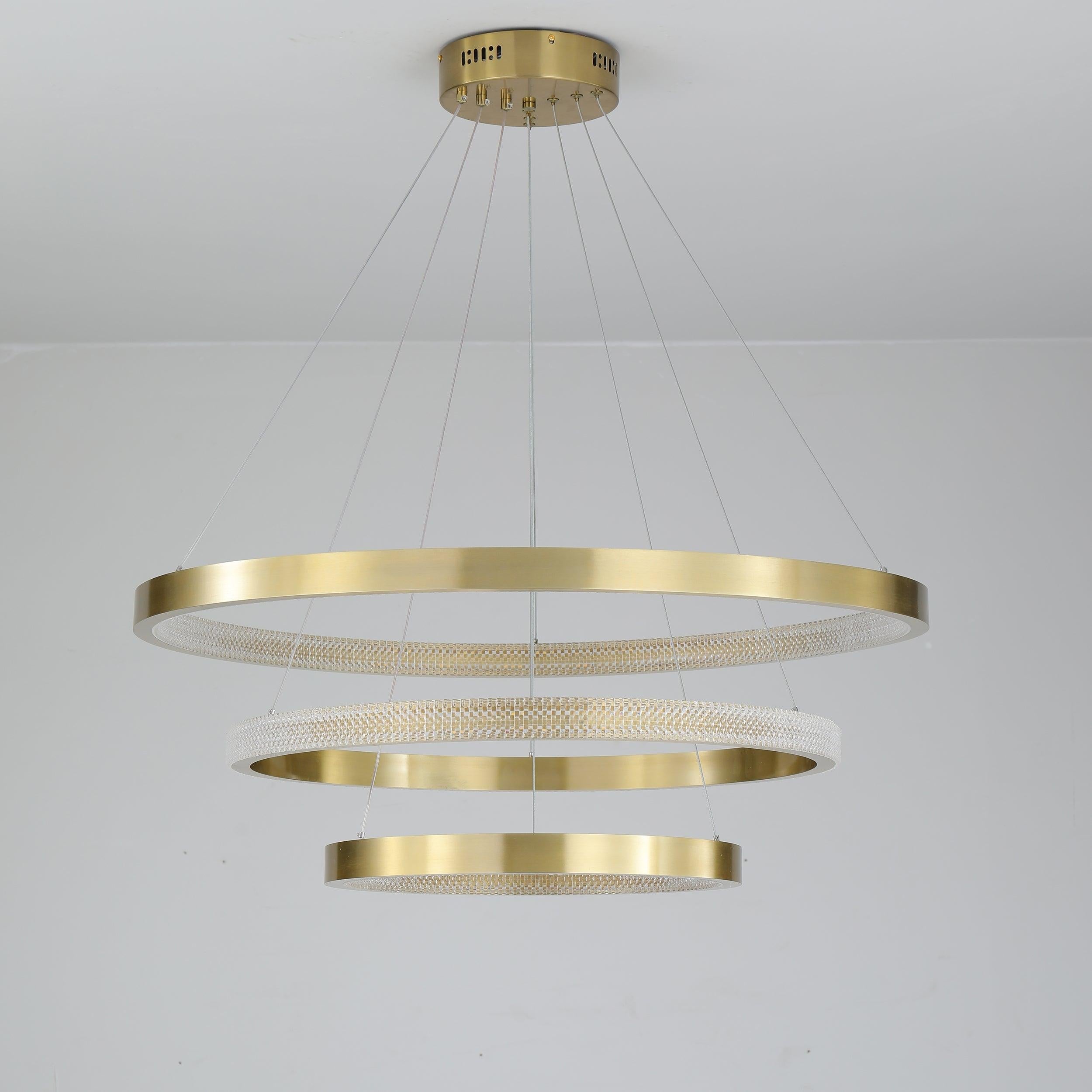 Ring Art Stairwell Chandelier