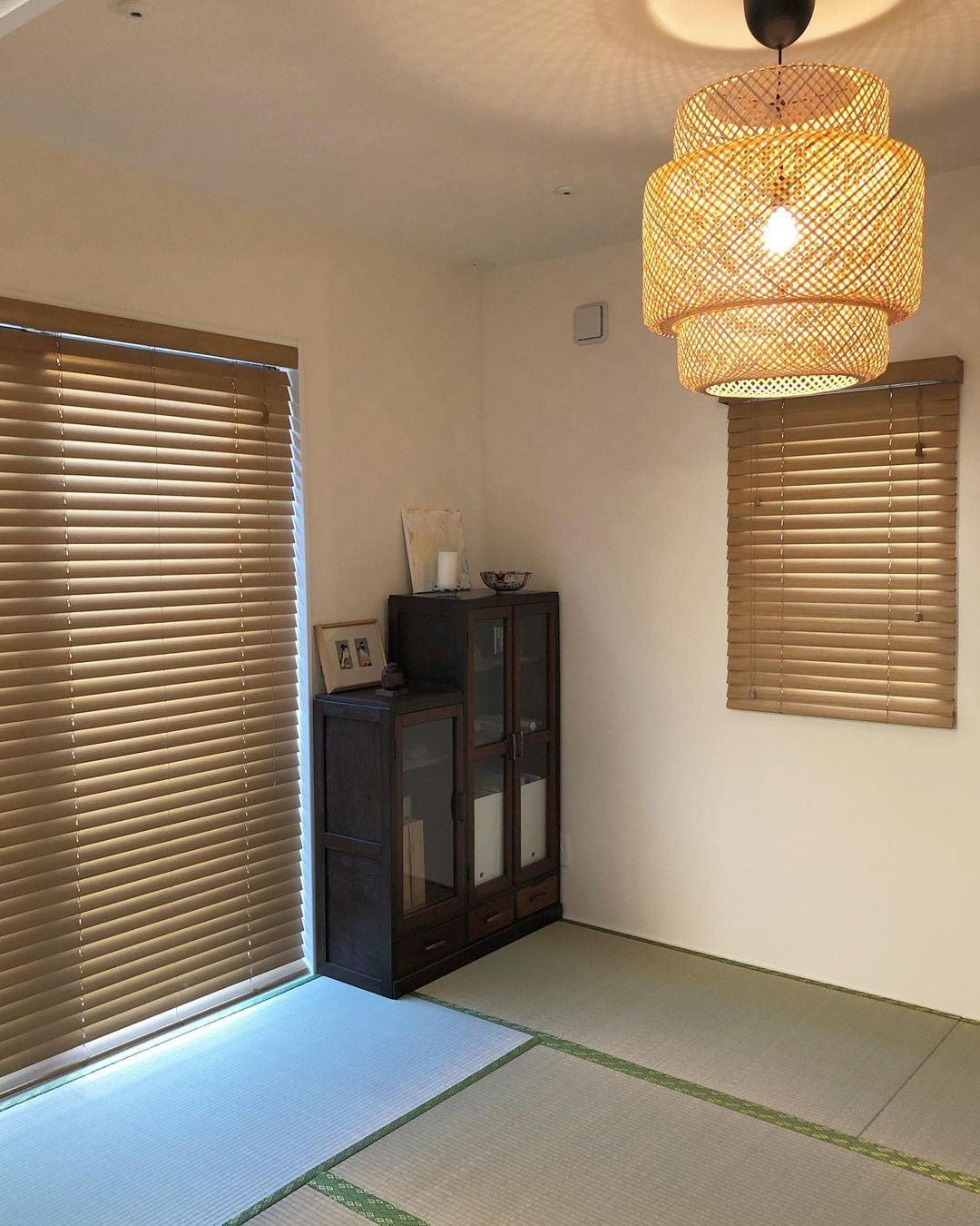 Pendelleuchte aus Bambus