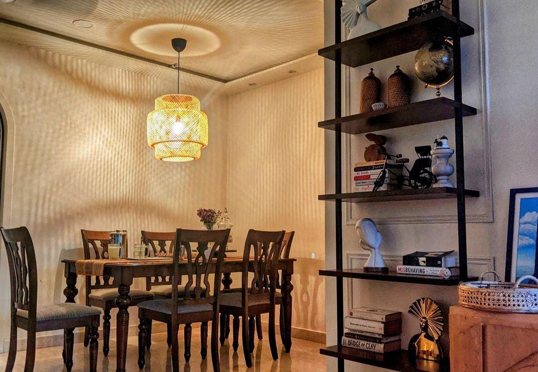 Pendelleuchte aus Bambus