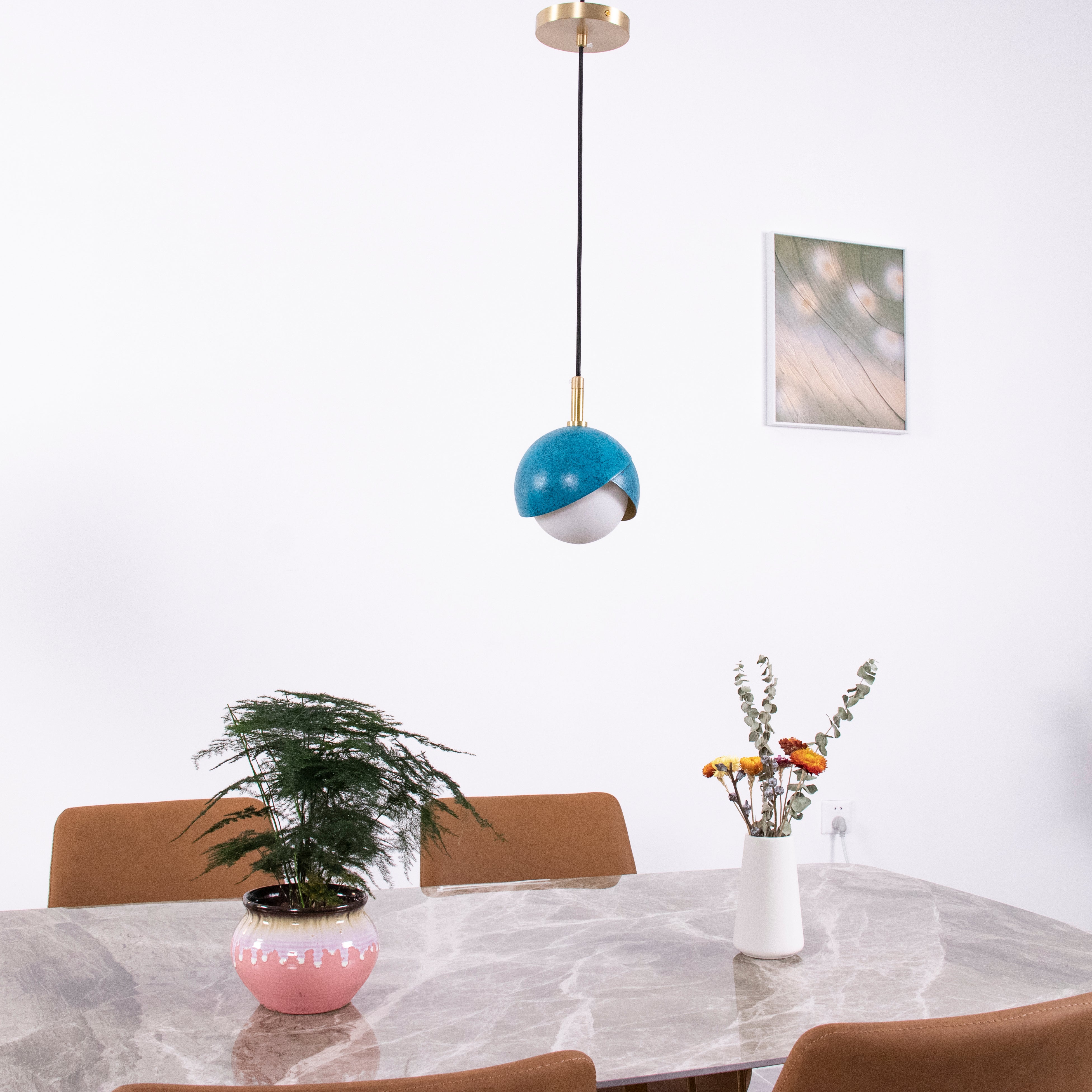 Lampe suspendue à boucles d'oreilles