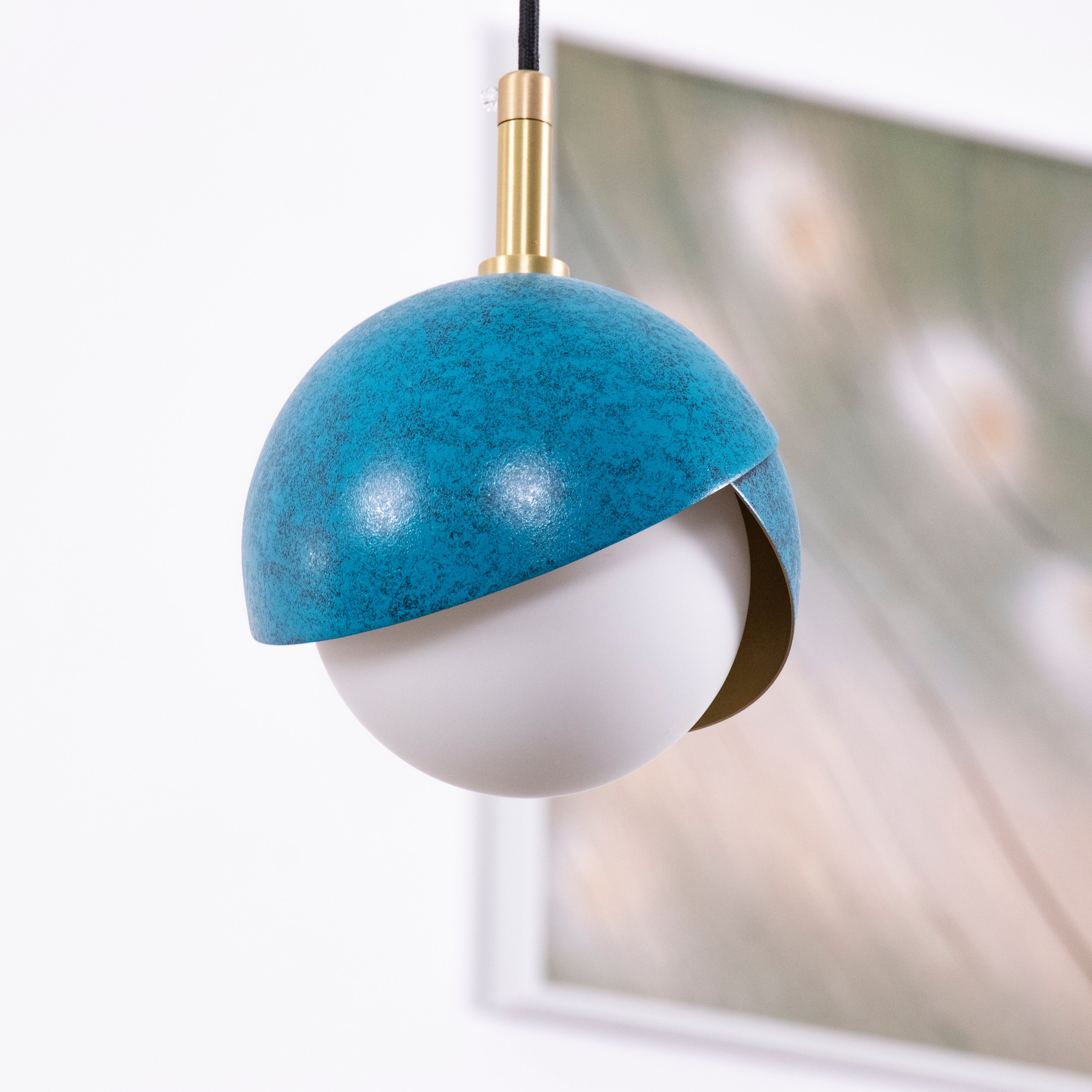 Lampe suspendue à boucles d'oreilles