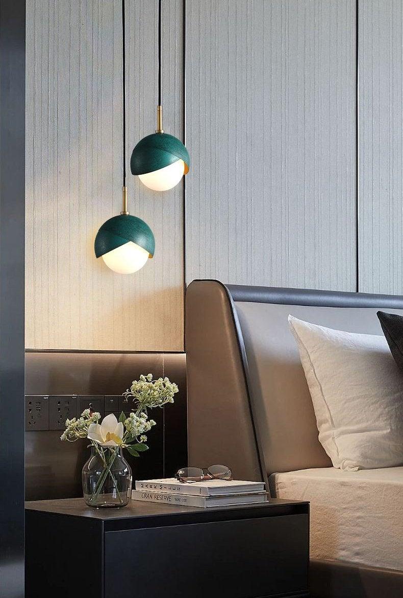 Lampe suspendue à boucles d'oreilles