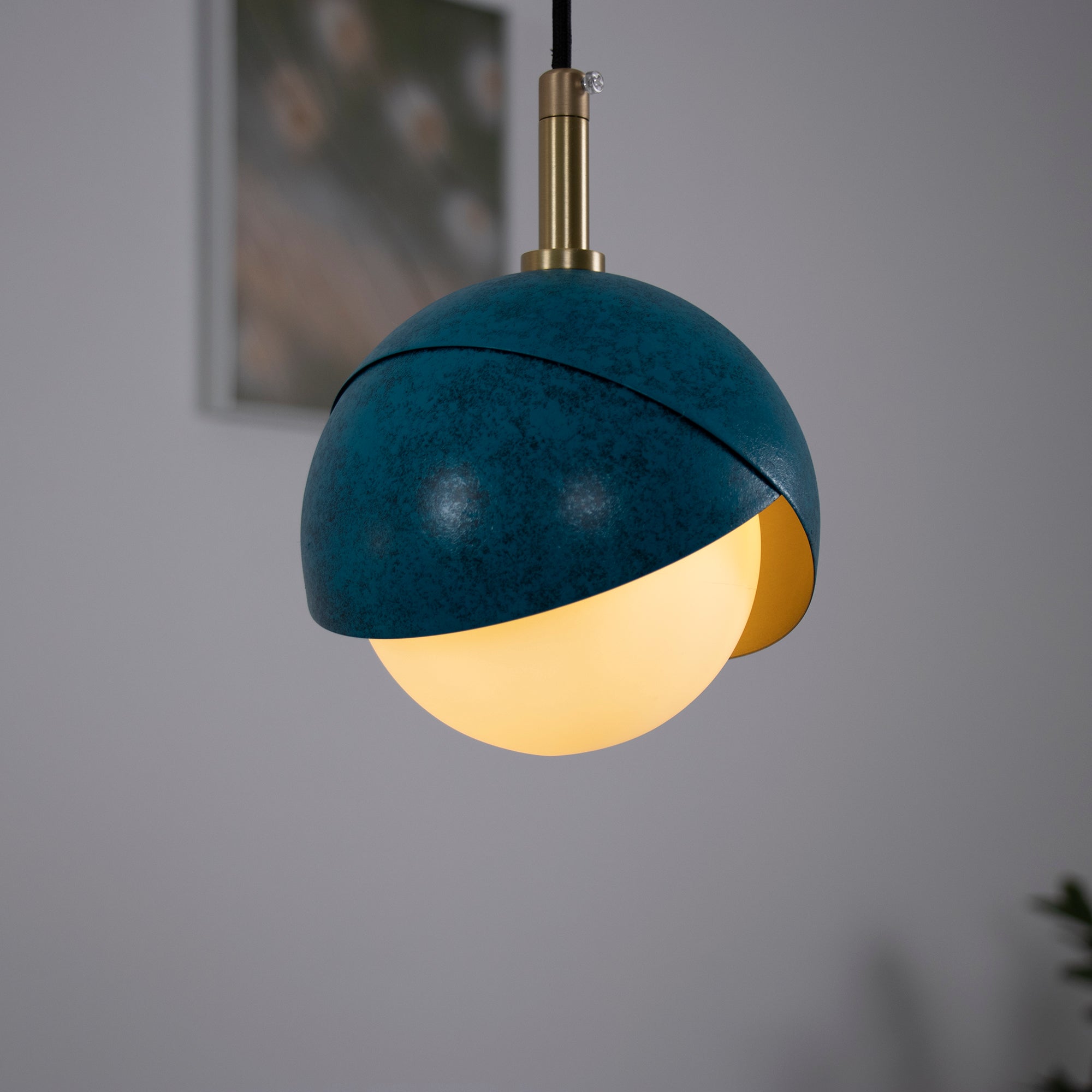 Lampe suspendue à boucles d'oreilles