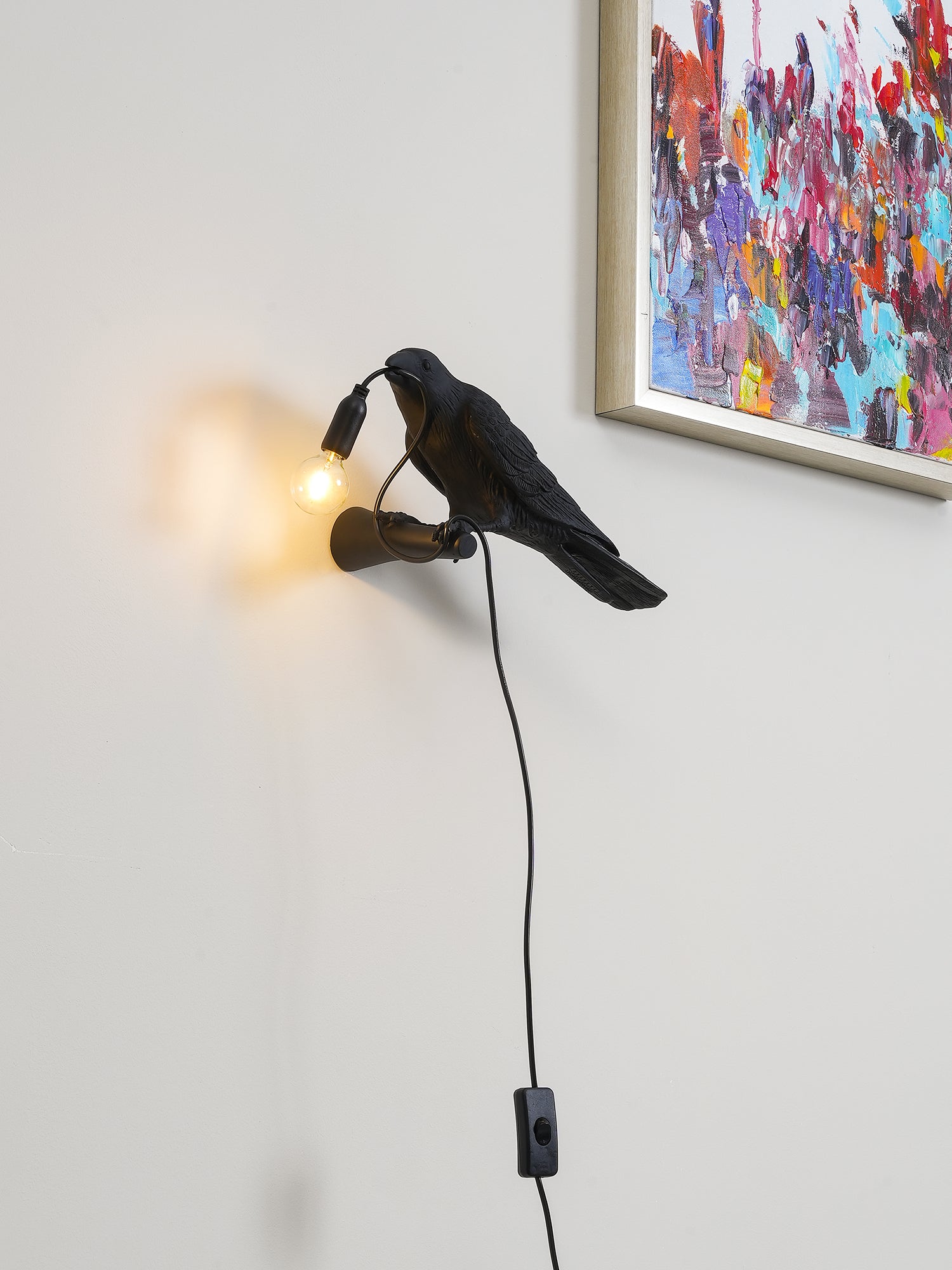 Vogel-Wandleuchte