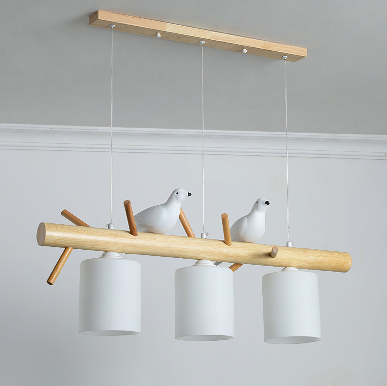 Birdy Wooden Pendant Lamp
