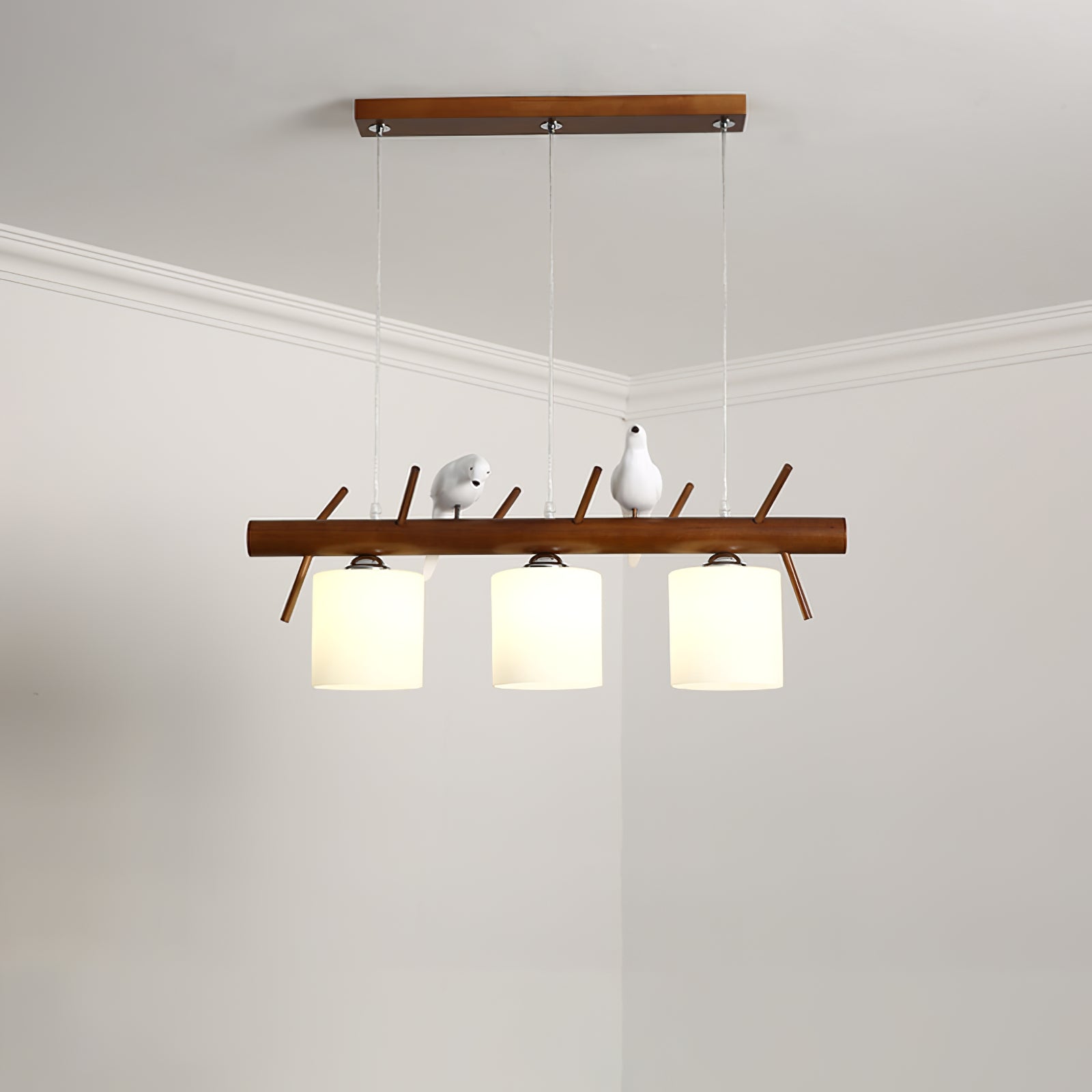 Birdy Wooden Pendant Lamp