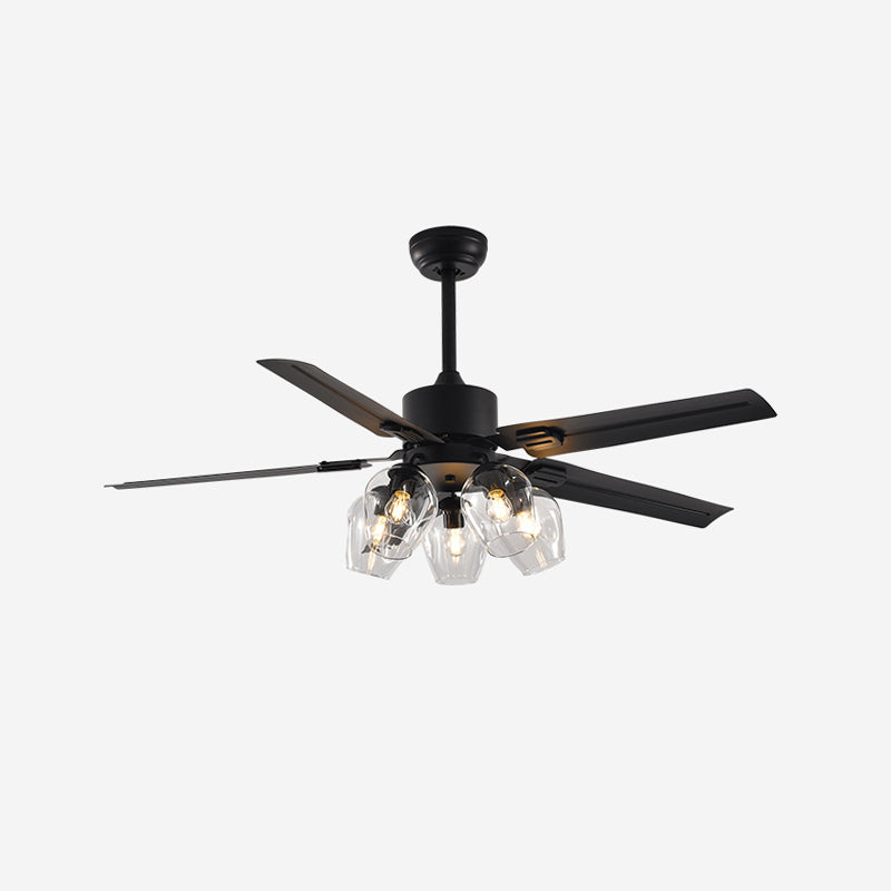 Ventilateur de plafond vintage noir