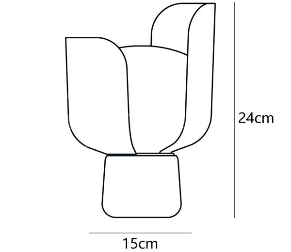 Blom-Tischlampe
