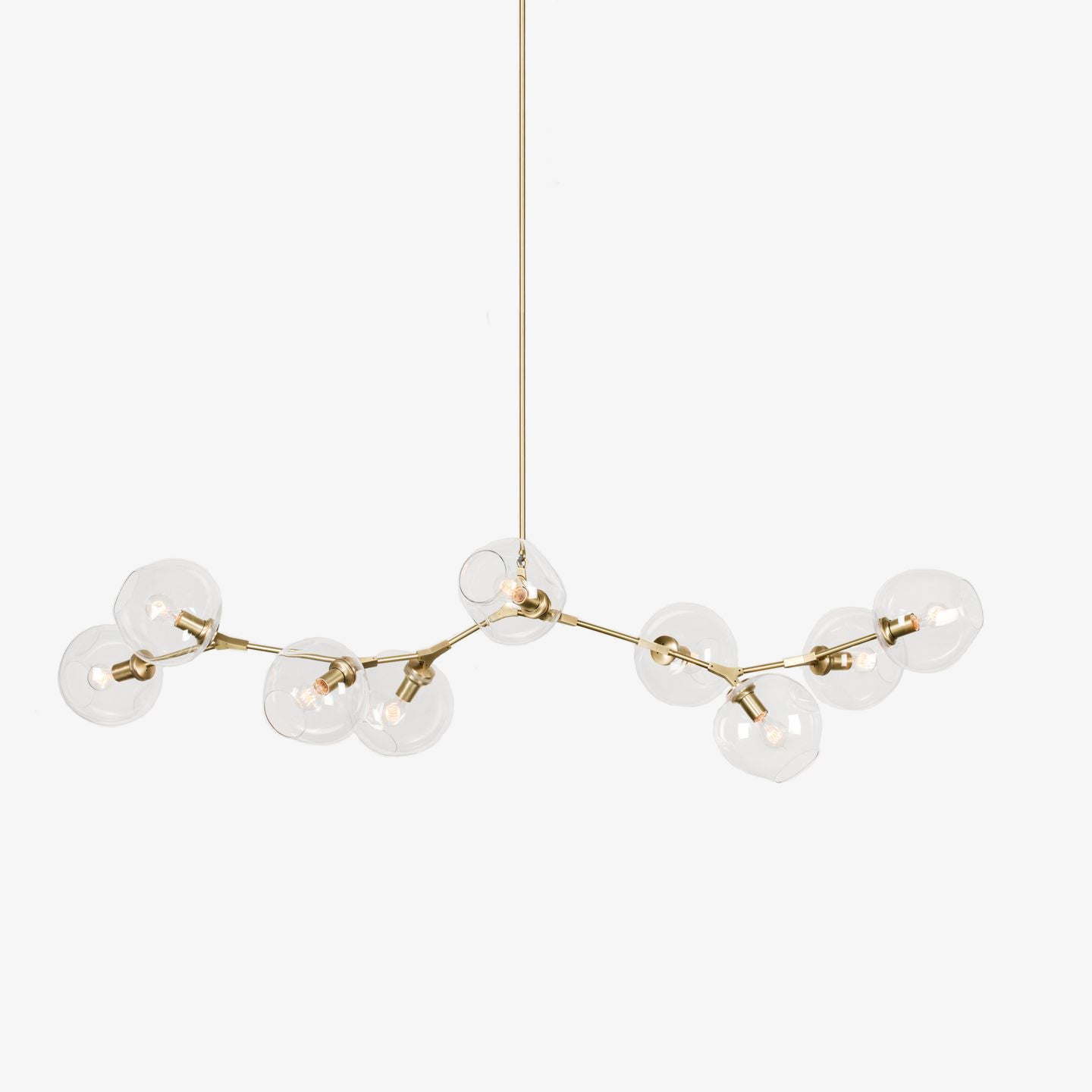 Branch Glass Bubble Chandeliers.