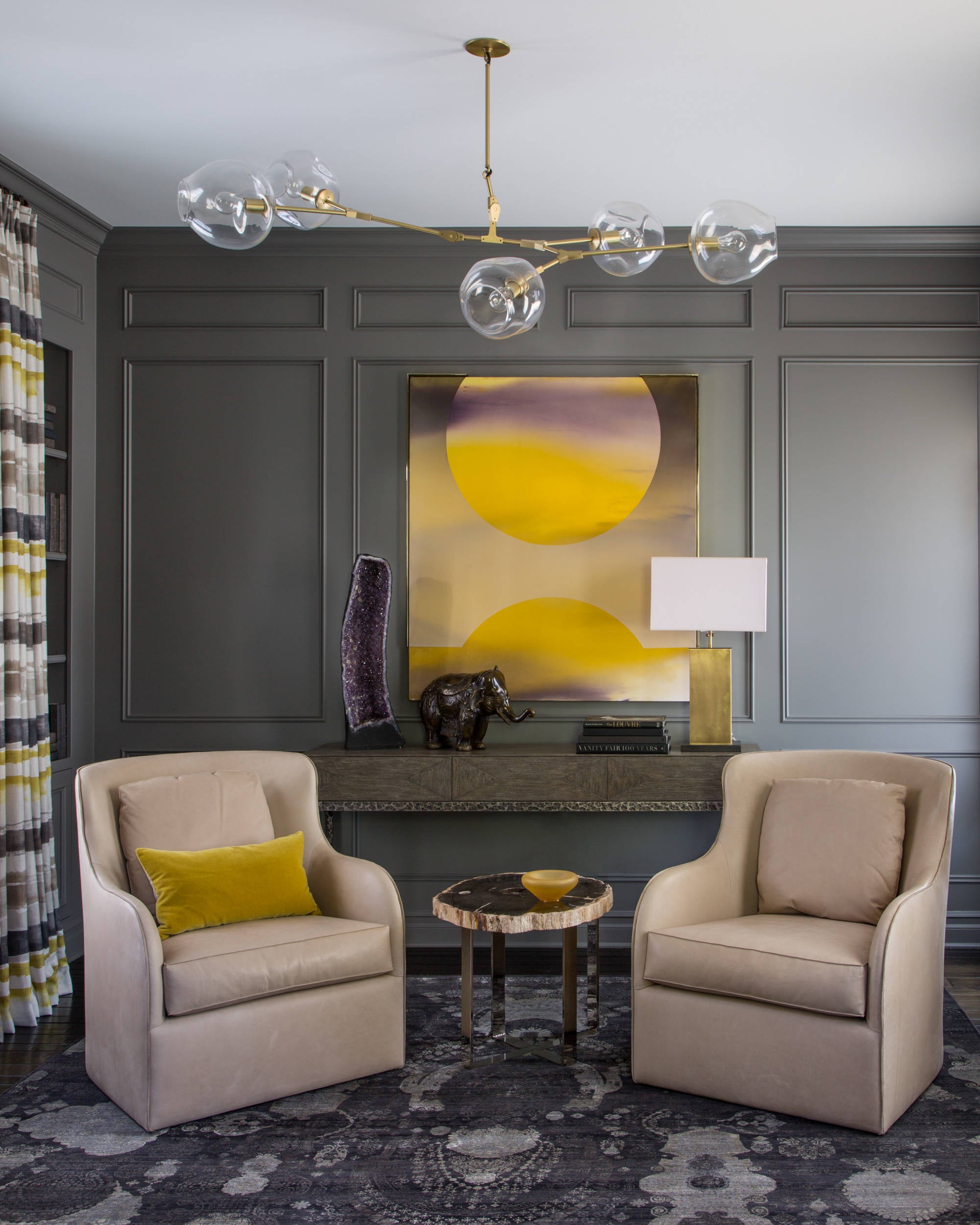 Branch Glass Bubble Chandeliers.