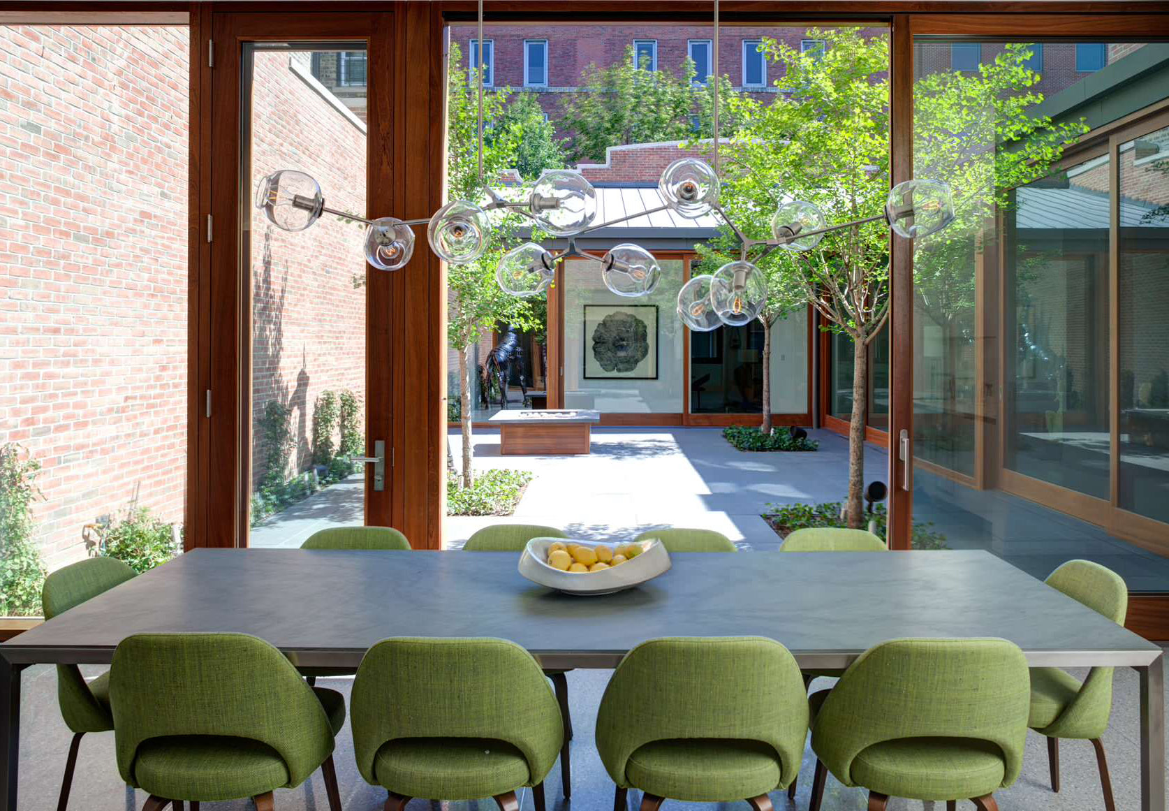 Branch Glass Bubble Chandeliers.