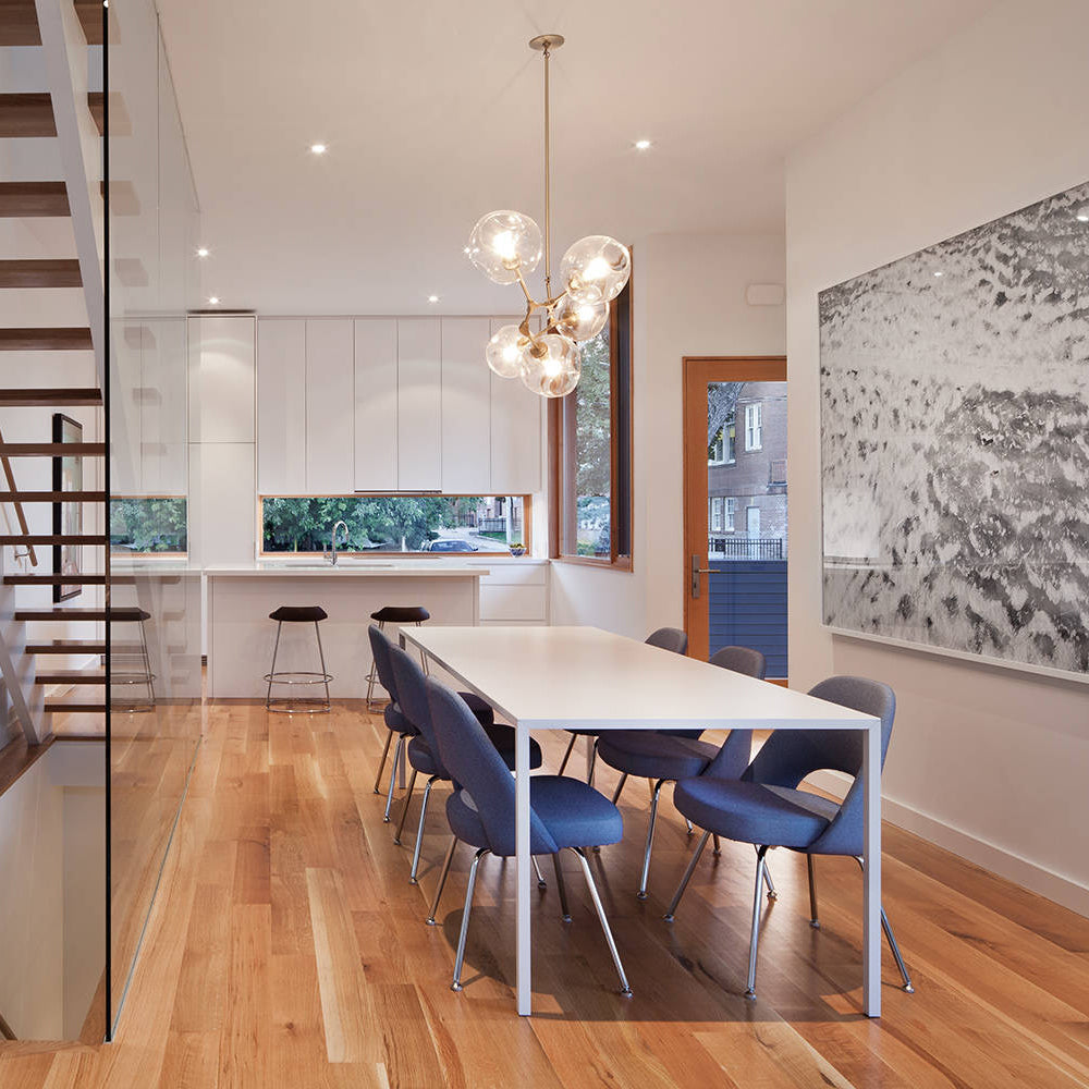 Branch Glass Bubble Chandeliers.