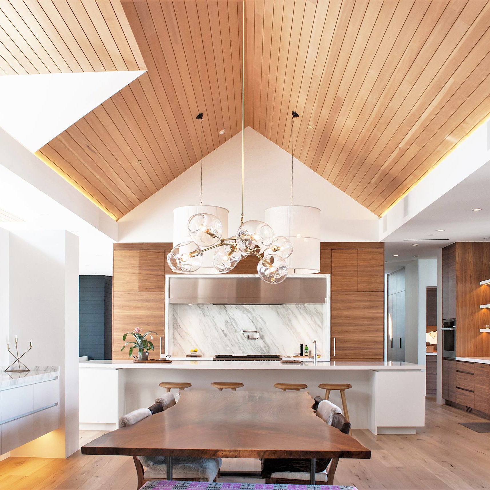 Branch Glass Bubble Chandeliers.