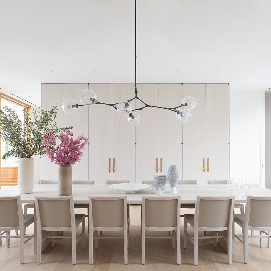 Branch Glass Bubble Chandeliers.