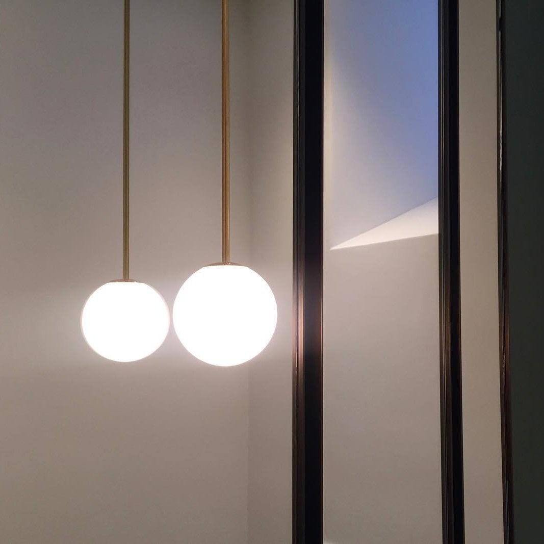 Brass architectural collection pendants