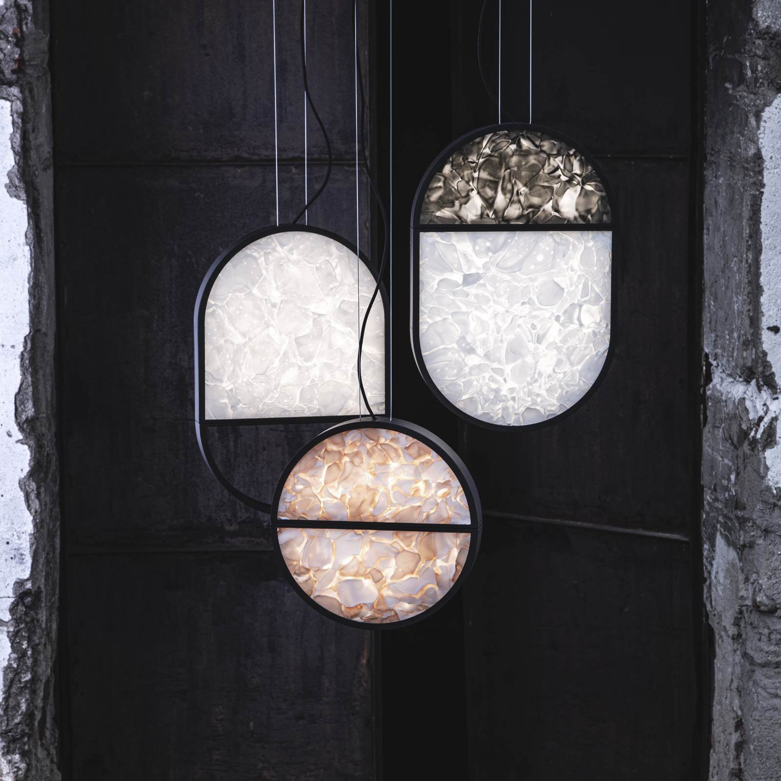 Geometrische Pendelleuchte