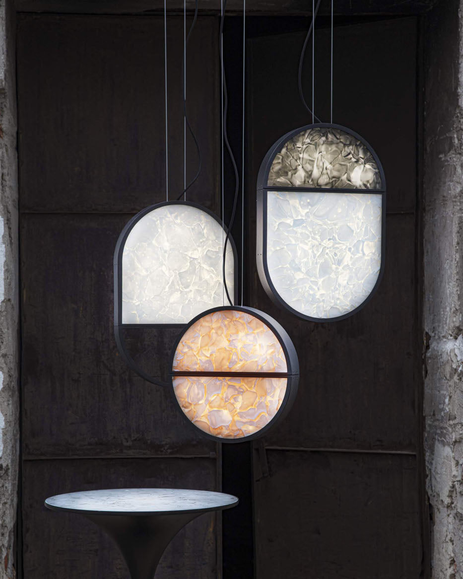 Geometrische Pendelleuchte