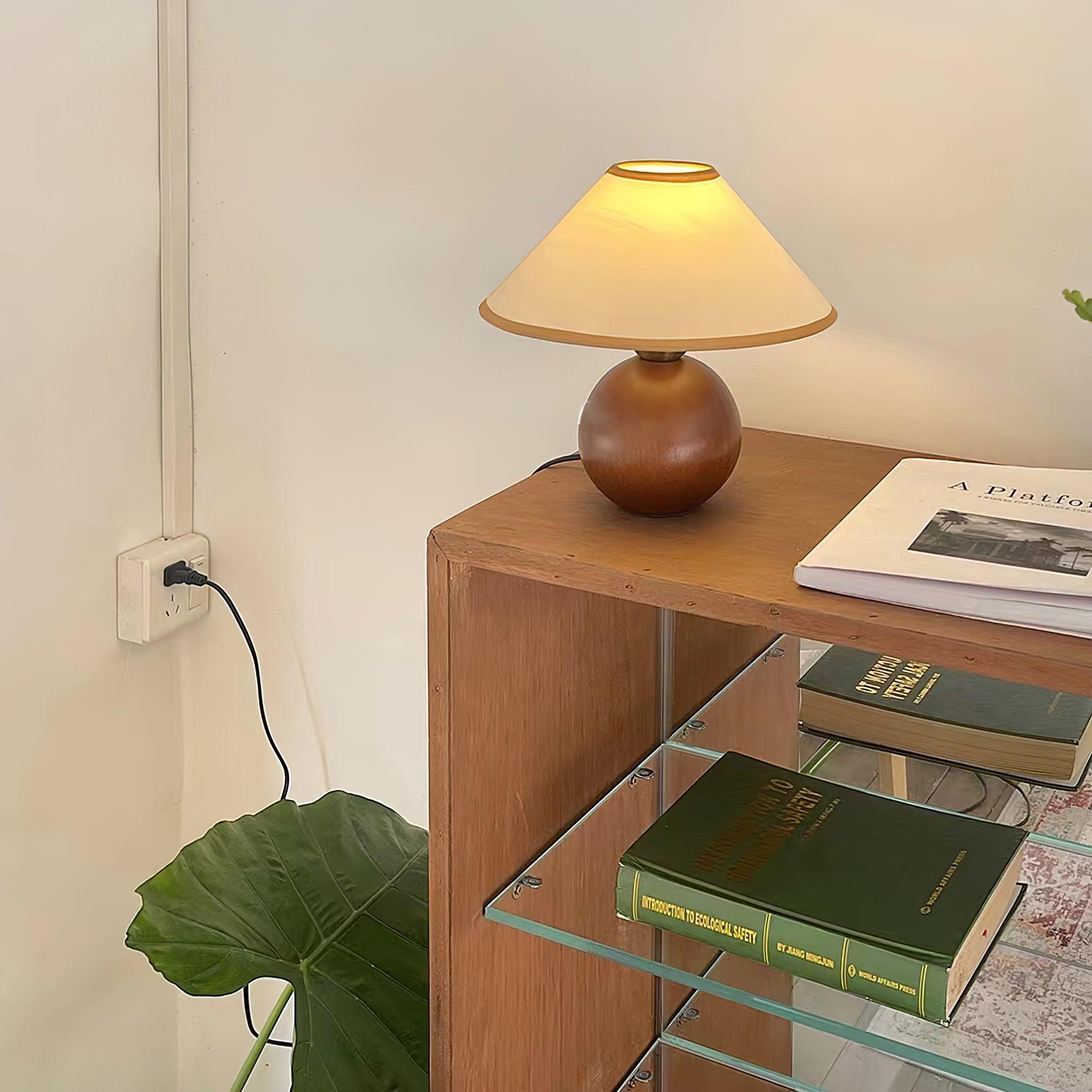 Cankut Wood Table Lamp - Decormote