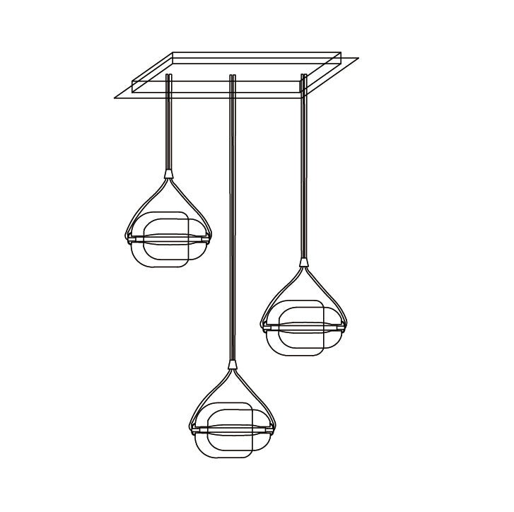 Lampe à suspension capsule