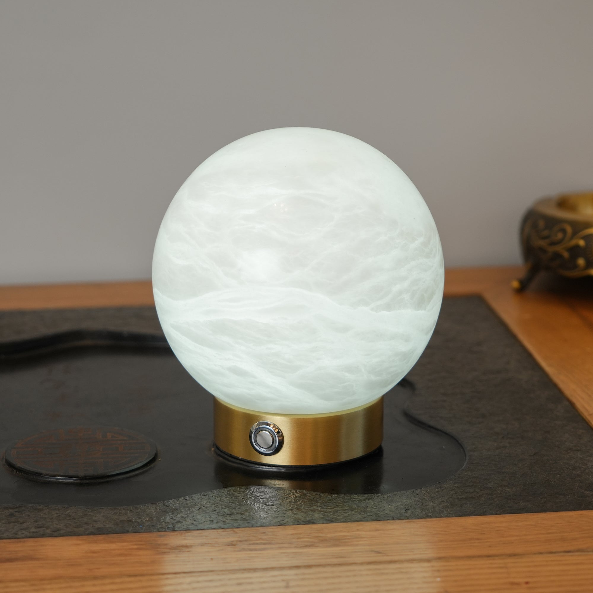 Carrara-Tischlampe