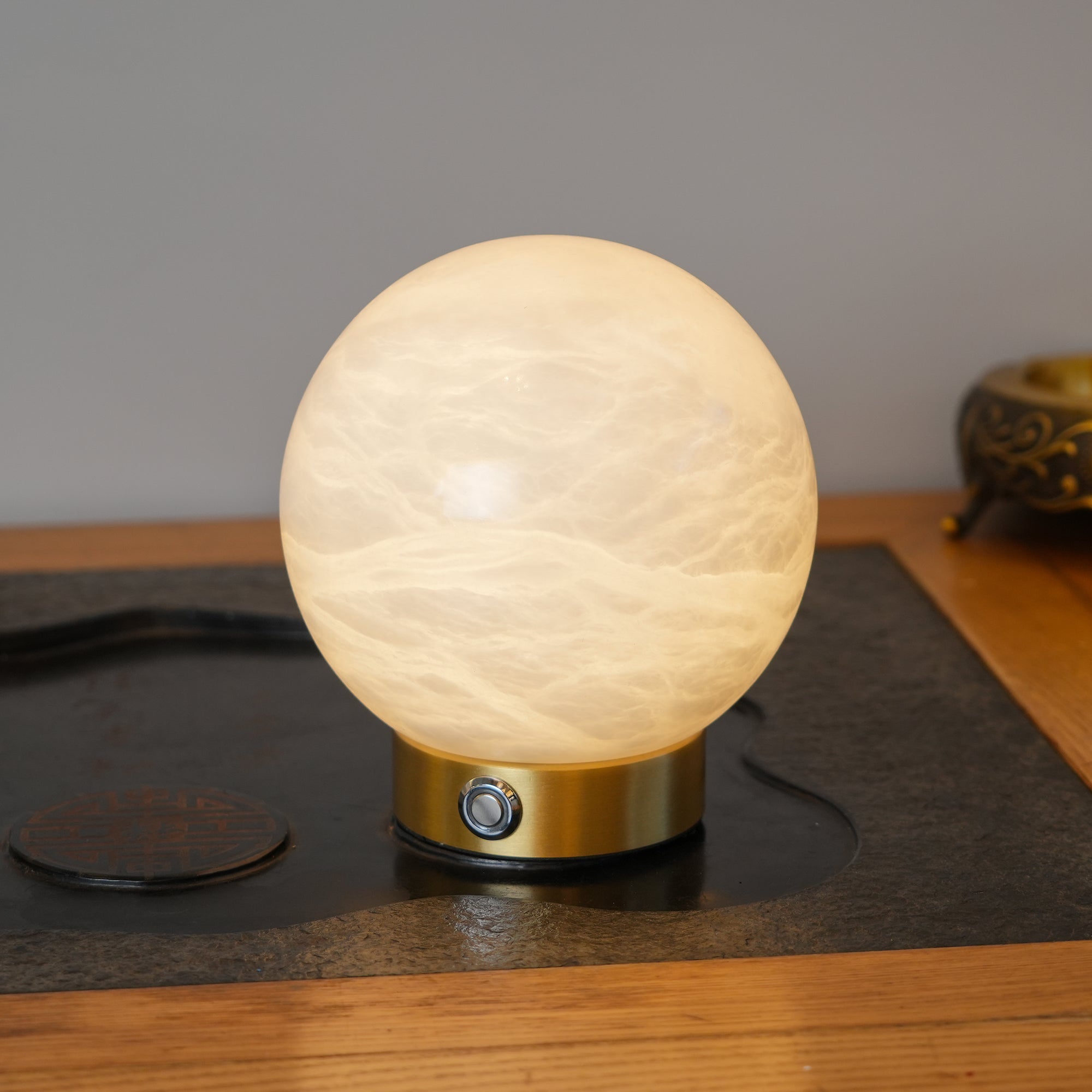 Carrara-Tischlampe